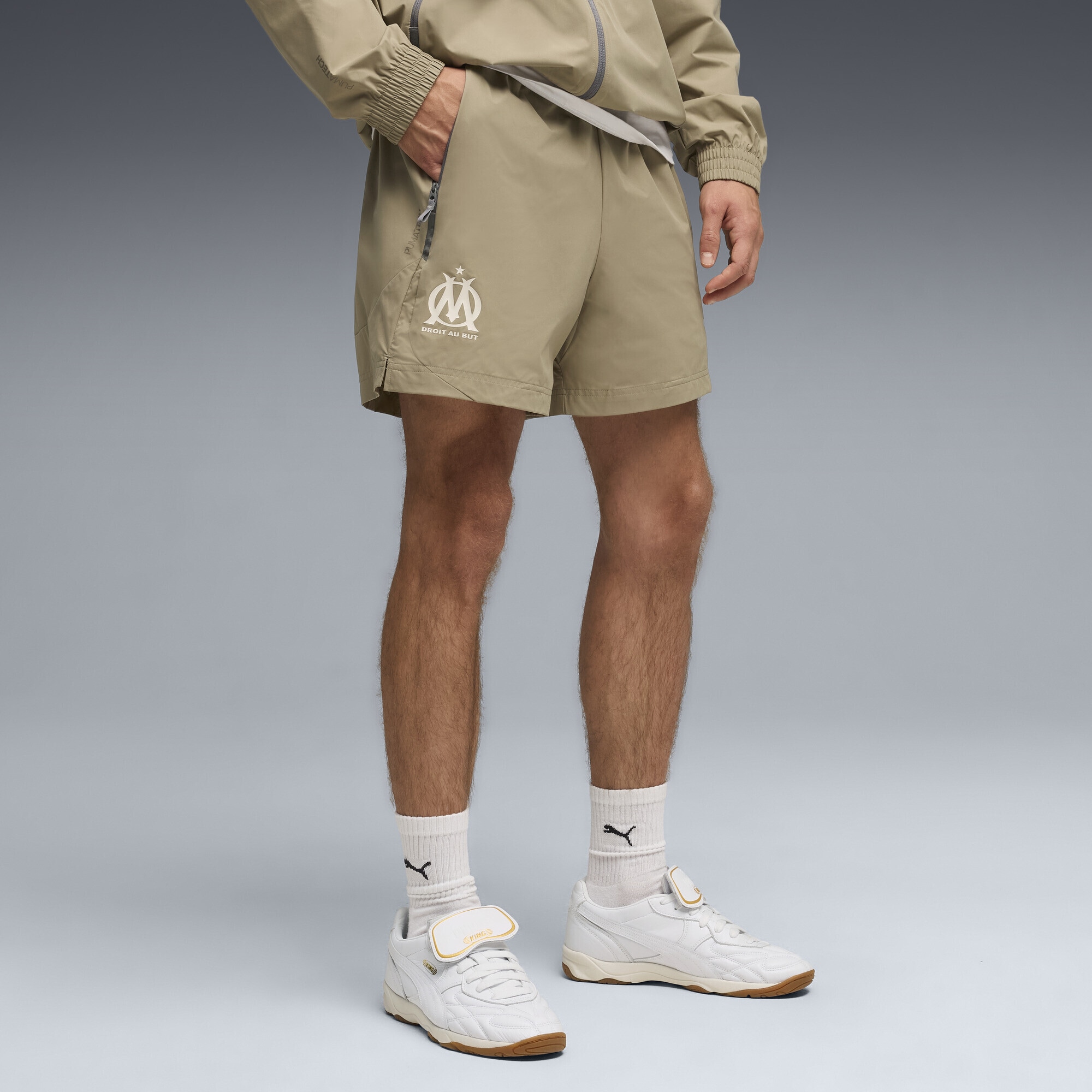 PUMA Shorts »Olympique de Marseille PUMATECH Relaxed Shorts Herren«