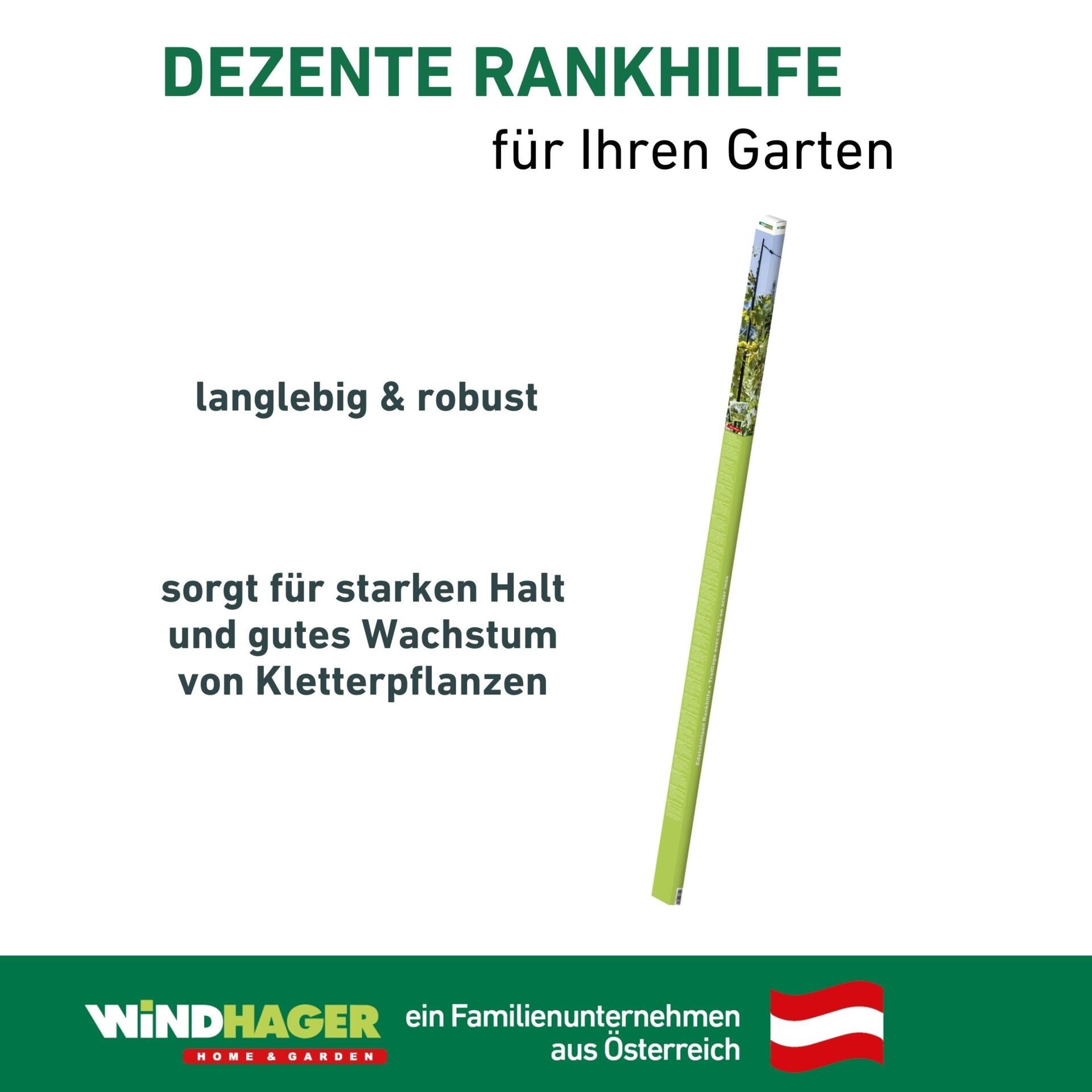 Windhager Rankhilfe »mit Edelstahlseilen für Hoch- und Gemüsebeete« Rankgitter Komplett-Set, 190 x 148 cm, Metall