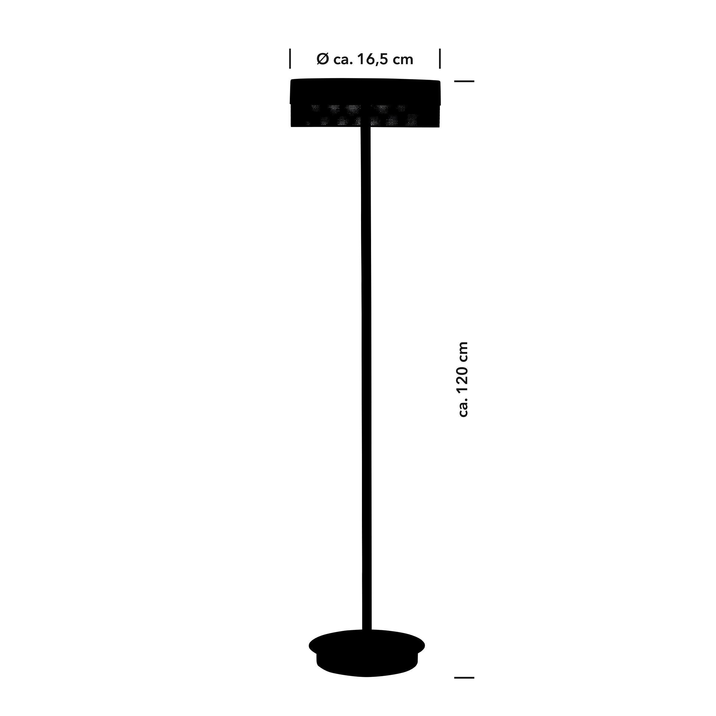 HELL höllisch gutes Licht LED Stehlampe »MESH-B« LED-Modul 1 Stk. Warmweiß Tastdimmer