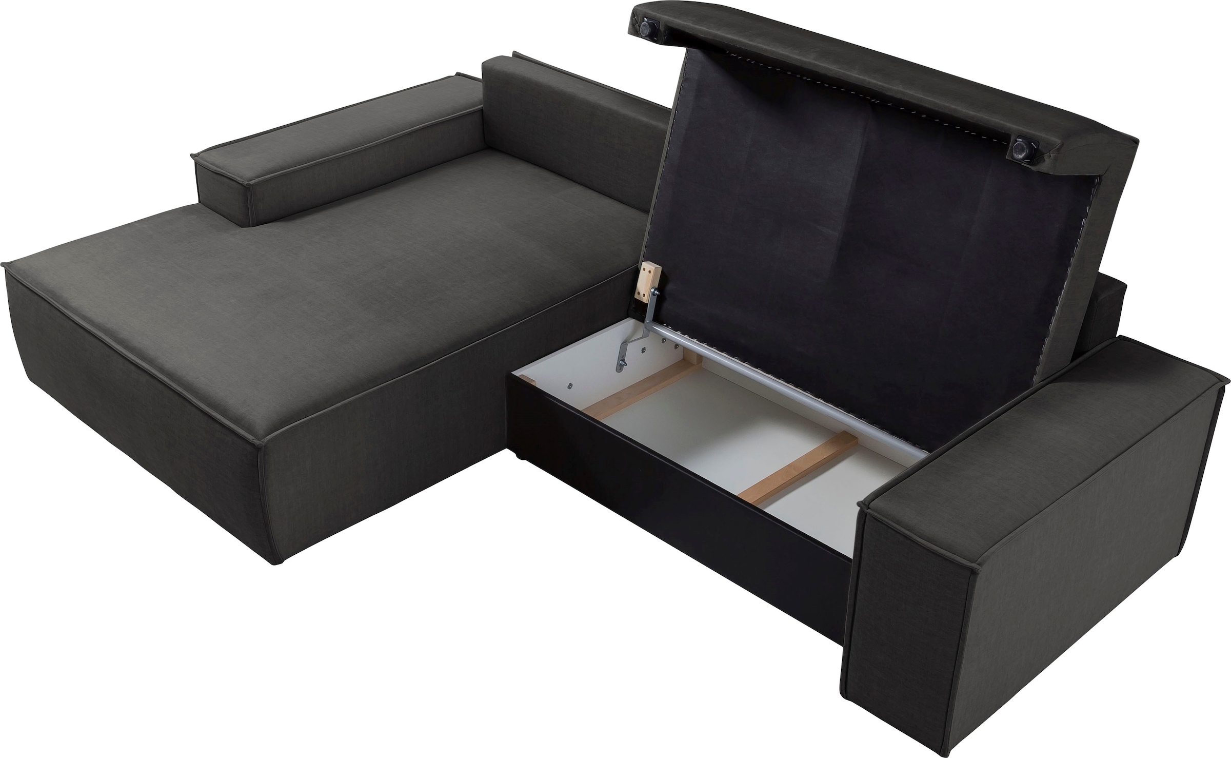 Ecksofa SHERWOOD Schlafsofa, mit Bettkasten, Cord-Bezug