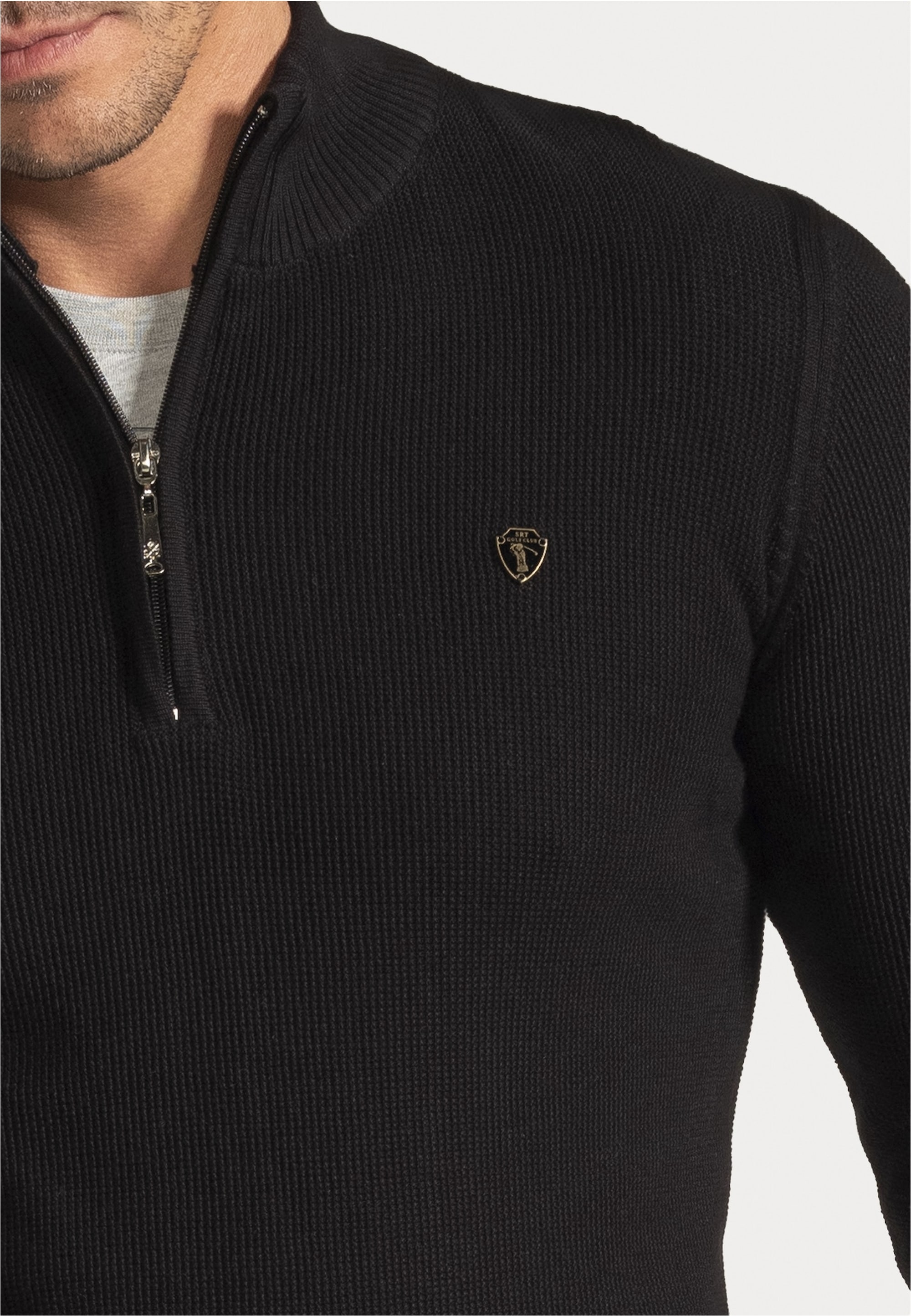 SIR RAYMOND TAILOR Strickpullover »Pulses«, (1 tlg.), mit Stehkragen