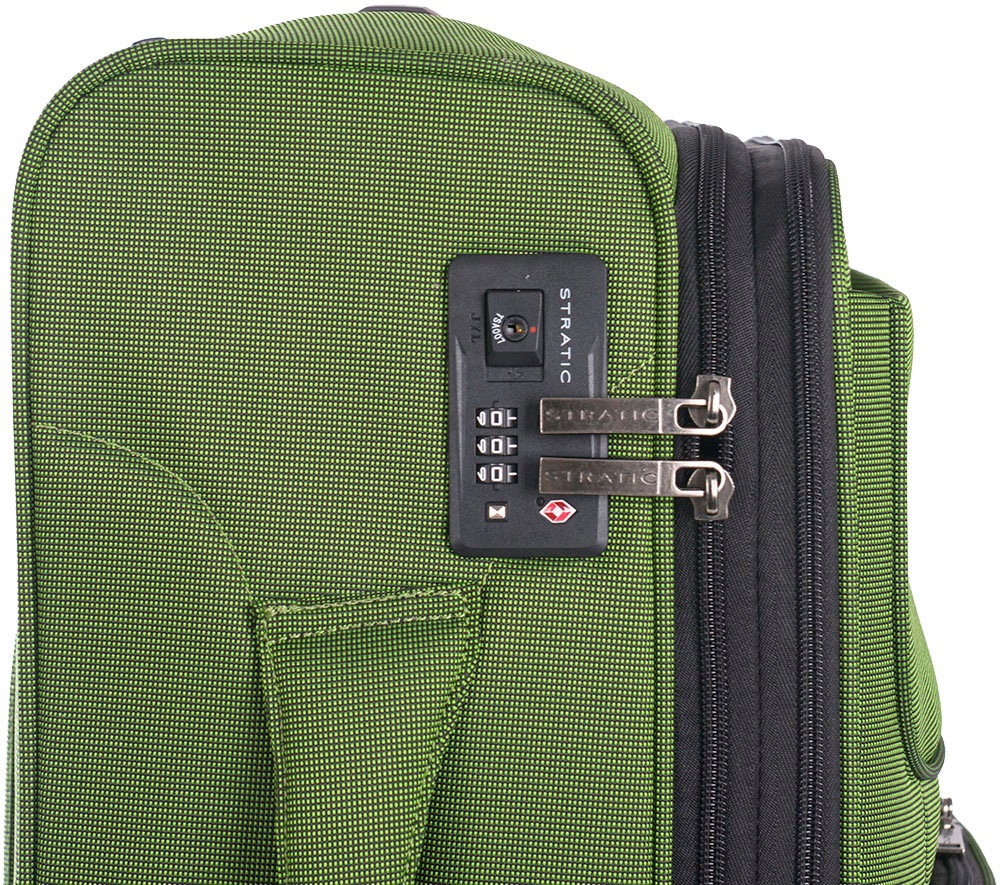 Stratic Weichgepäck-Trolley »Bendigo Light + S, green«, 4 Rollen, Handgepäck Reisekoffer Reisegepäck TSA-Zahlenschloss