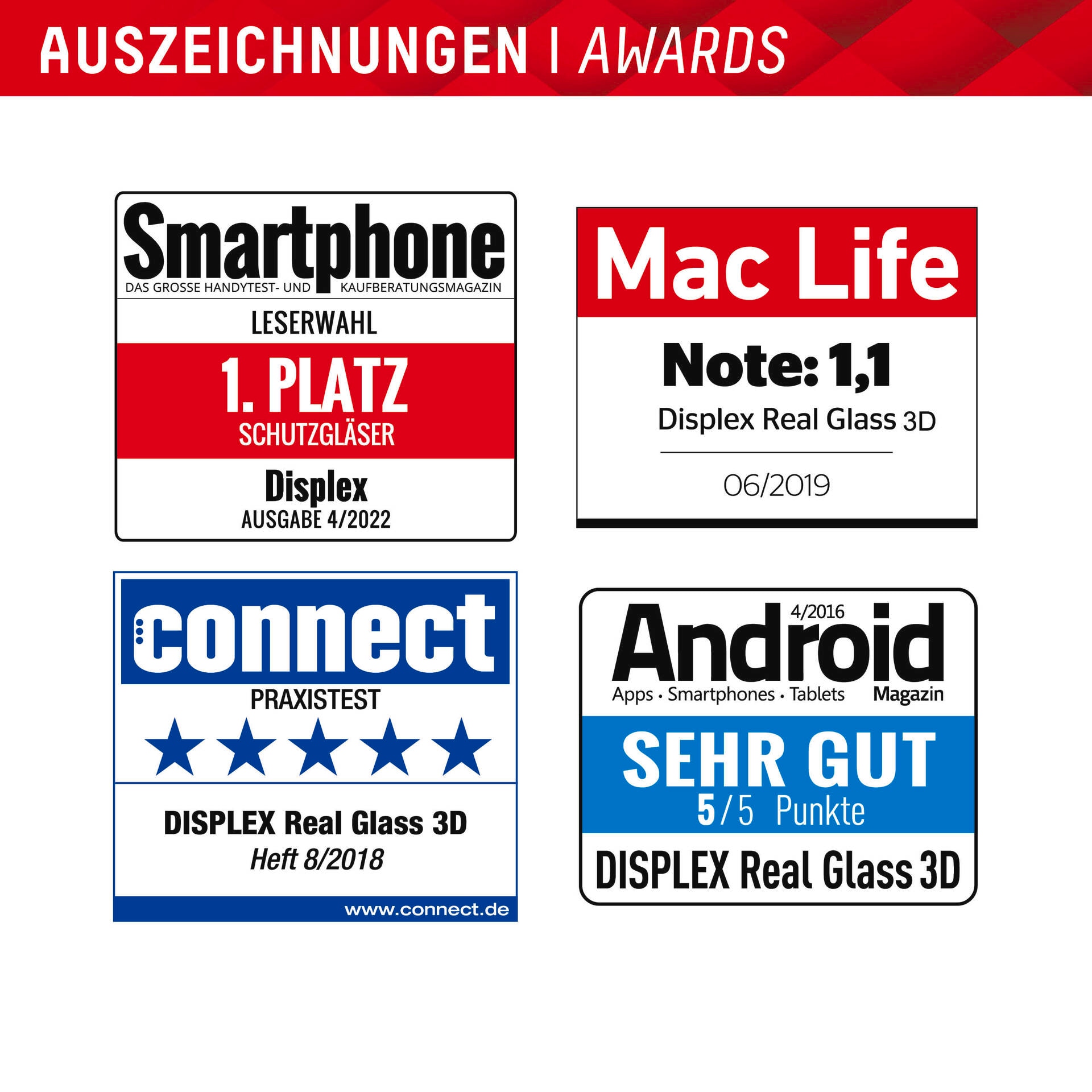 Displex Displayschutzglas »Real Glass + Case - Samsung Galaxy S23 Ultra«, Displayschutzfolie Displayschutz Rundumschutz 360 Grad splitterfest
