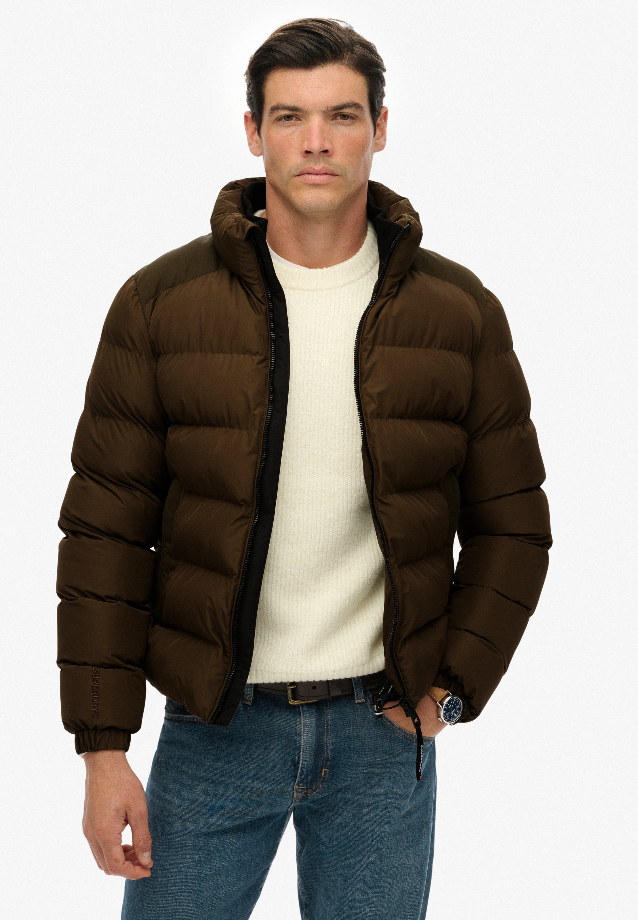 Superdry "SPORTS PUFFER JACKET" ohne Kapuze günstig online kaufen