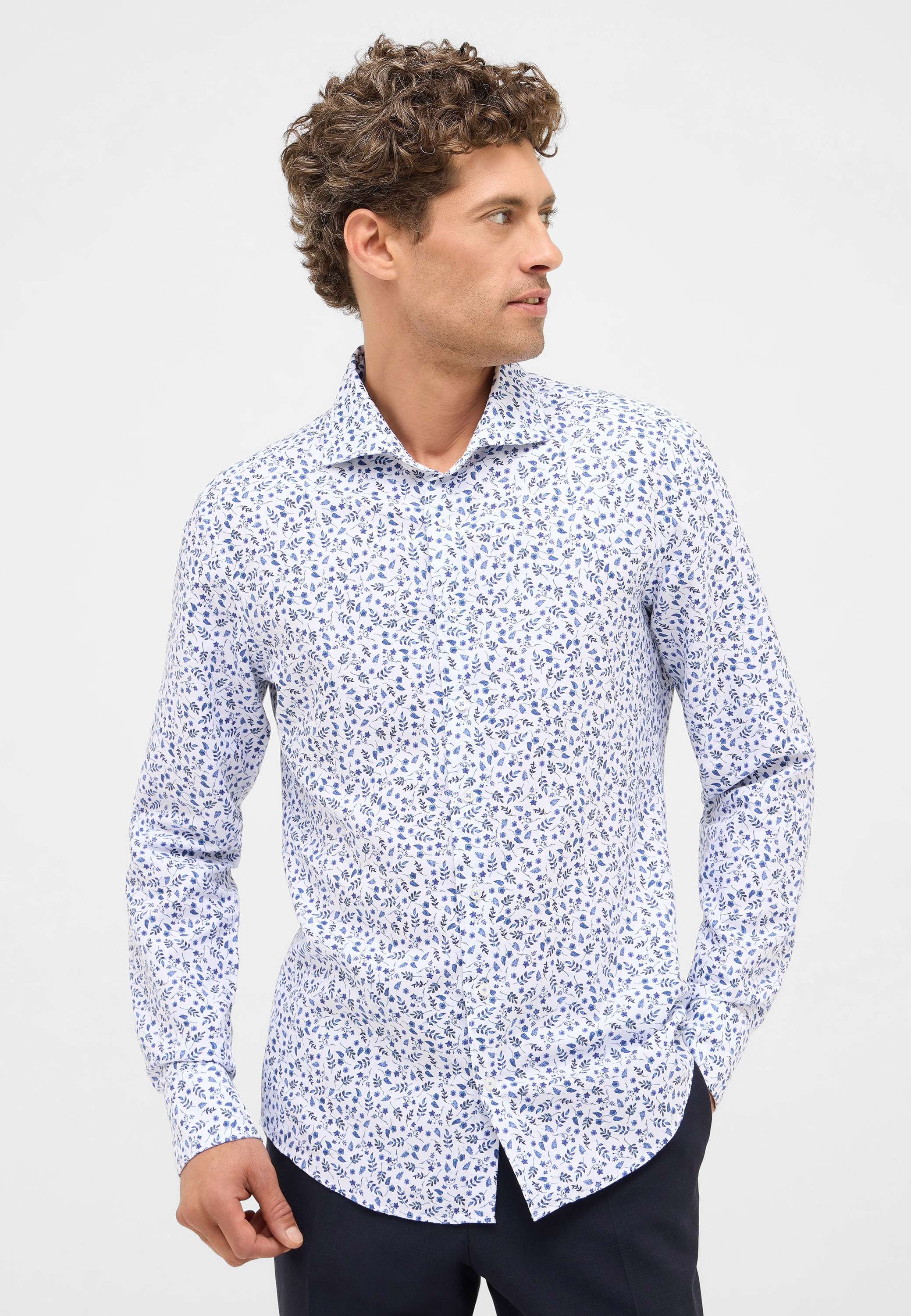 Eterna Langarmhemd "SLIM FIT", EASY IRON (bügelleicht) günstig online kaufen