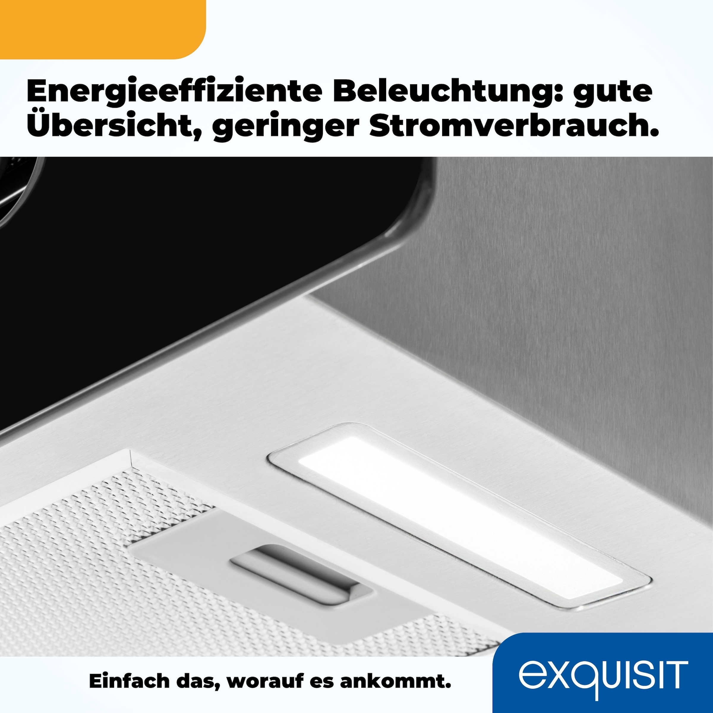 exquisit Kopffreihaube »KFD 60‐9 DUO Inox«