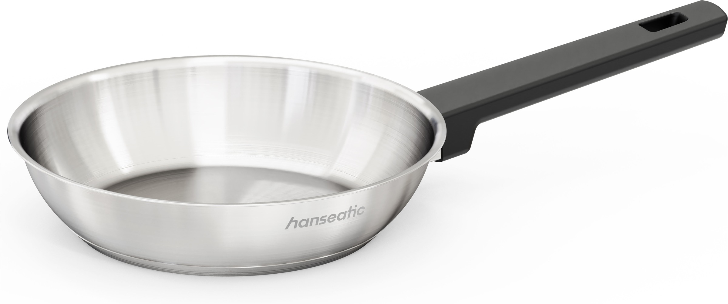 Hanseatic Bratpfanne "SMART" Edelstahl 18/10 1 tlg. ohne Beschichtung, energiesparend, für alle Herdarten, inkl. Induktion