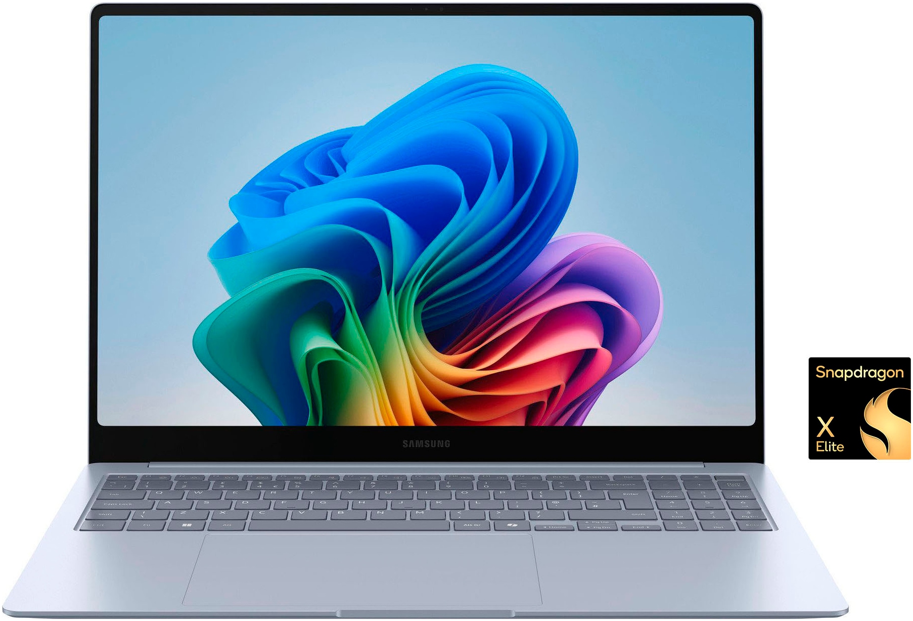 SAMSUNG Notebook "Galaxy Book4 Edge (NP960X) 16'' 16 GB + 512 GB", 16 GB RAM, X Elite, Windows11Home, blau, Notebooks