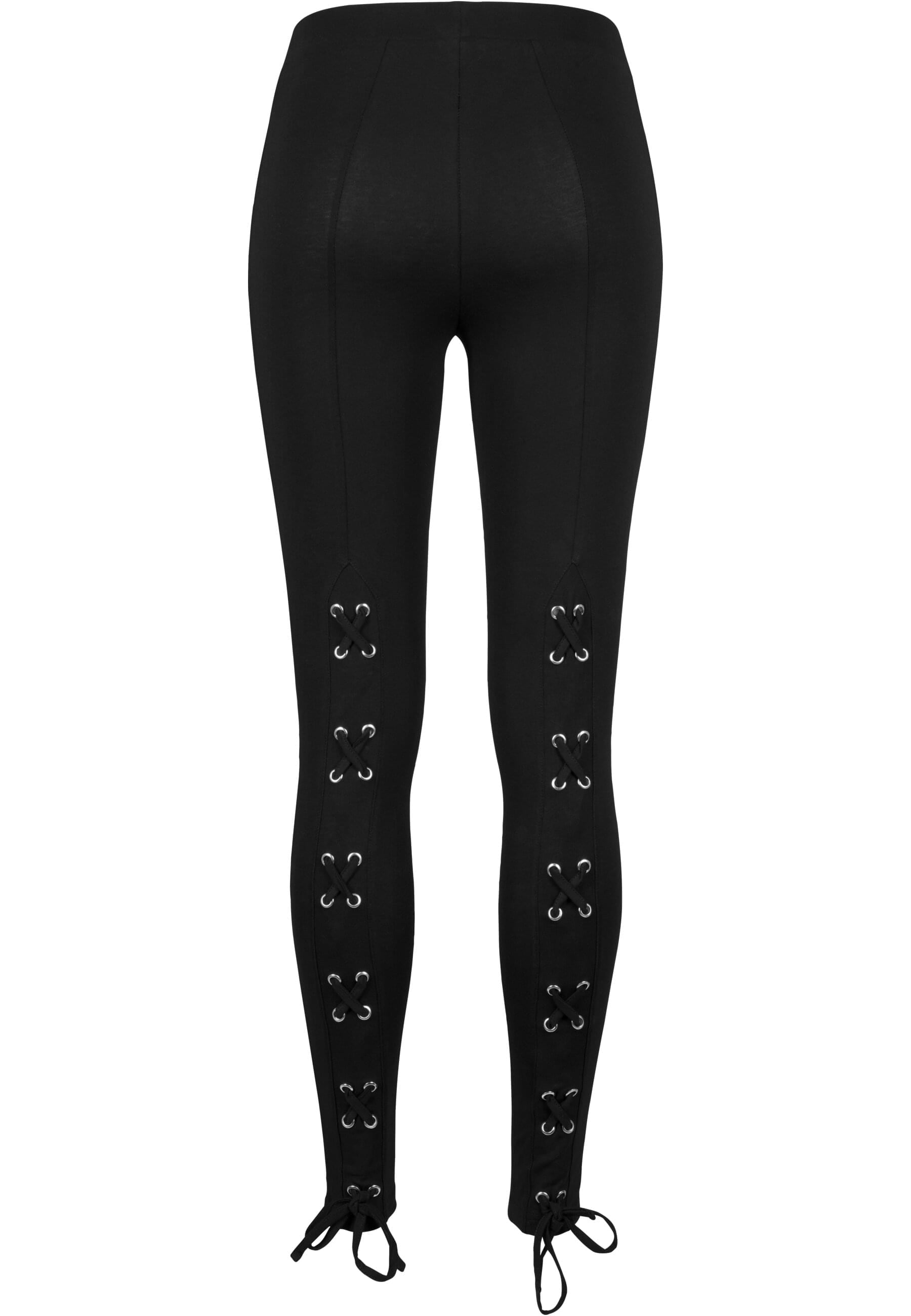 URBAN CLASSICS Leggings »Urban Classics Damen Ladies Laced Up Back Leggings«, (1 tlg.)