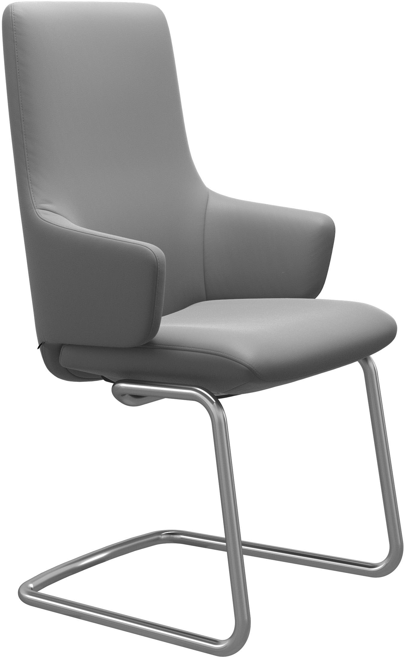 Stressless Polsterstuhl "Laurel" () High Back mit Armlehne, Größe L, mit Beinen aus Stahl in Chrom matt