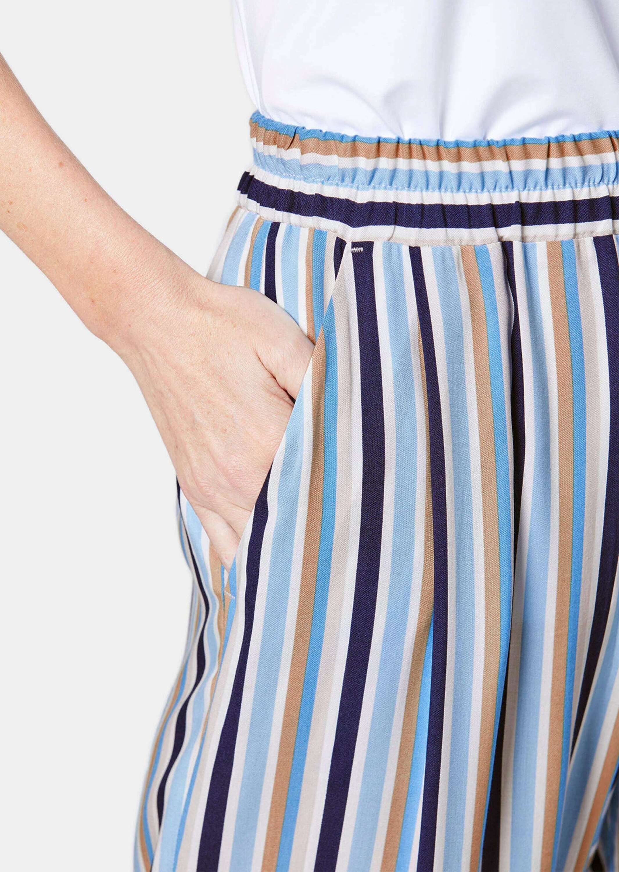 GOLDNER 2-in-1-Hose »Palazzo-Hose Palazzo-Hose mit sommerlichem Druck«