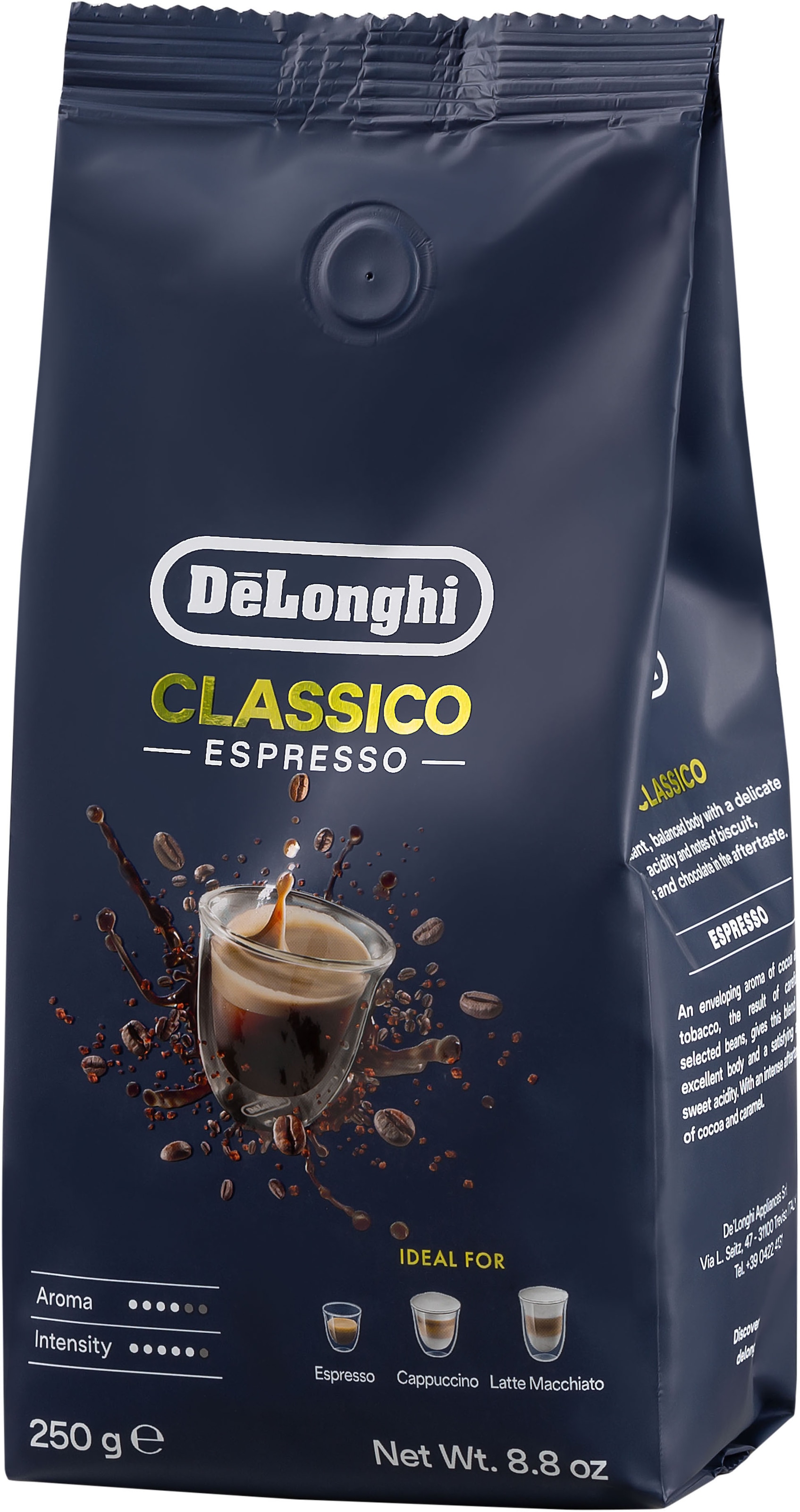 De'Longhi Kaffeevollautomat »PrimaDonna Class ECAM550.65.SB - Perfekter Milchschaum + Gratis Kaffee«, 13 Rezepte, 5 Kaffeestärken & individuelle "Mein Kaffee" Funktion