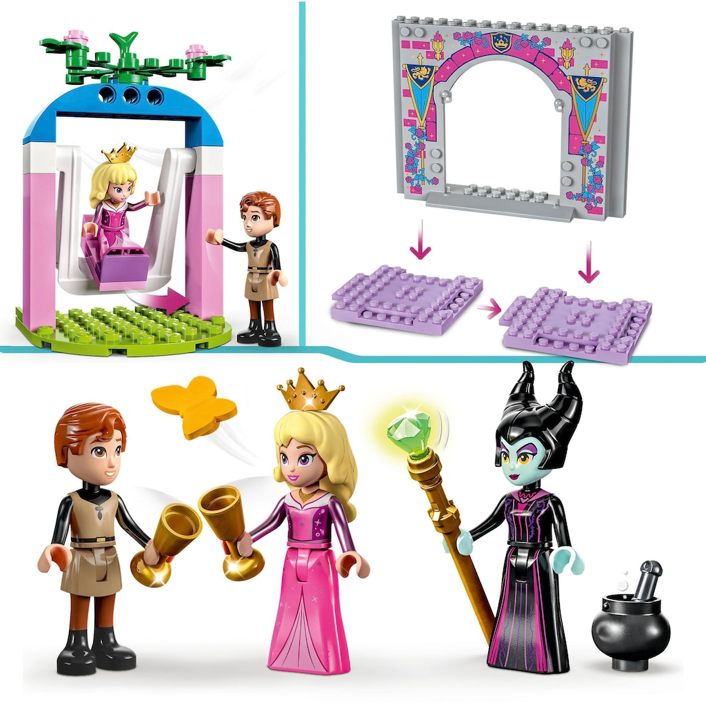 LEGO® Konstruktionsspielsteine »Auroras Schloss (43211), LEGO® Disney«, (187 St.), Made in Europe