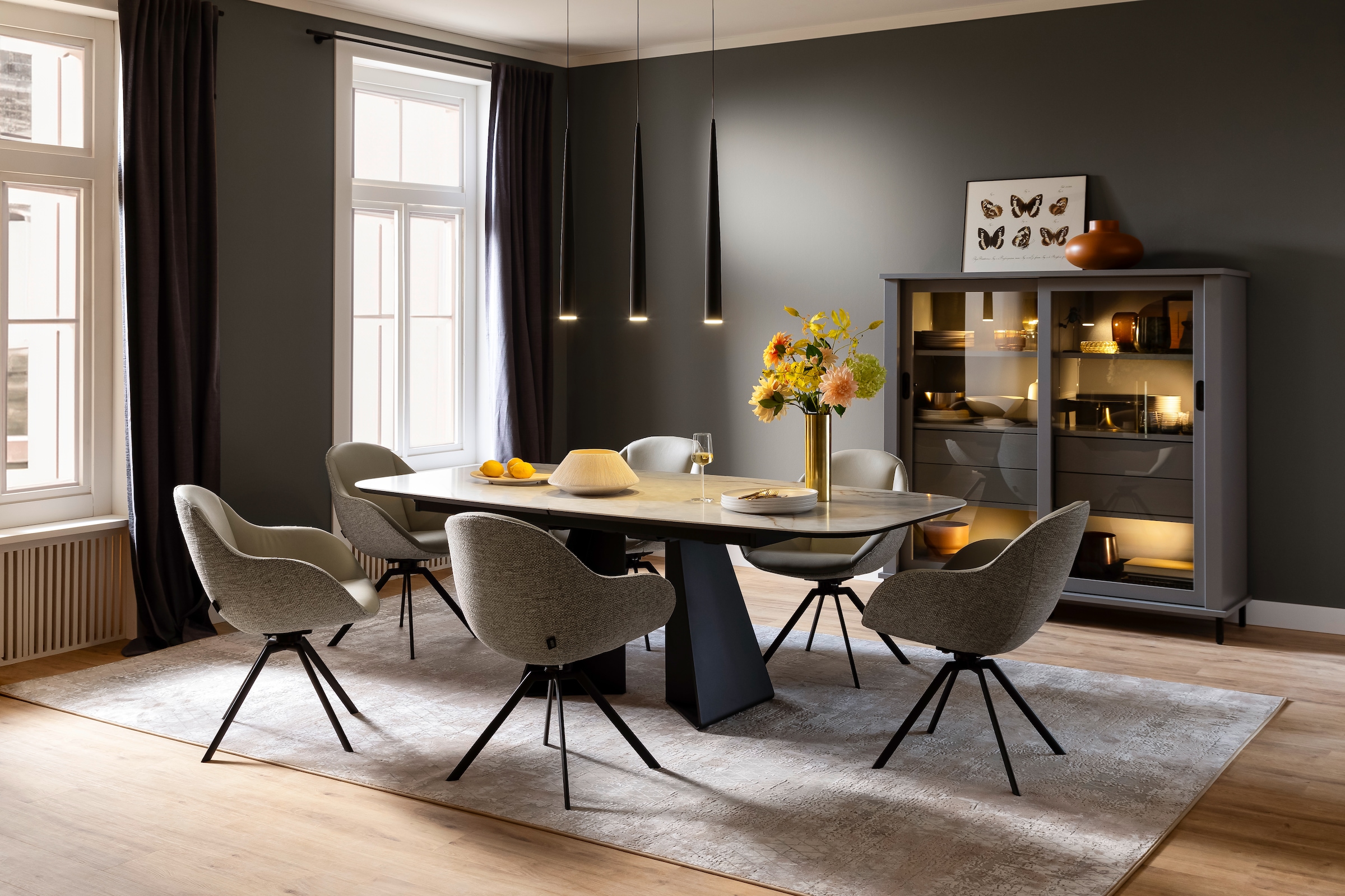 SCHÖNER WOHNEN-Kollektion Teppich »Vision 211« rechteckig 7 mm Höhe Viskoseteppich mit Glanz, Wohnzimmer