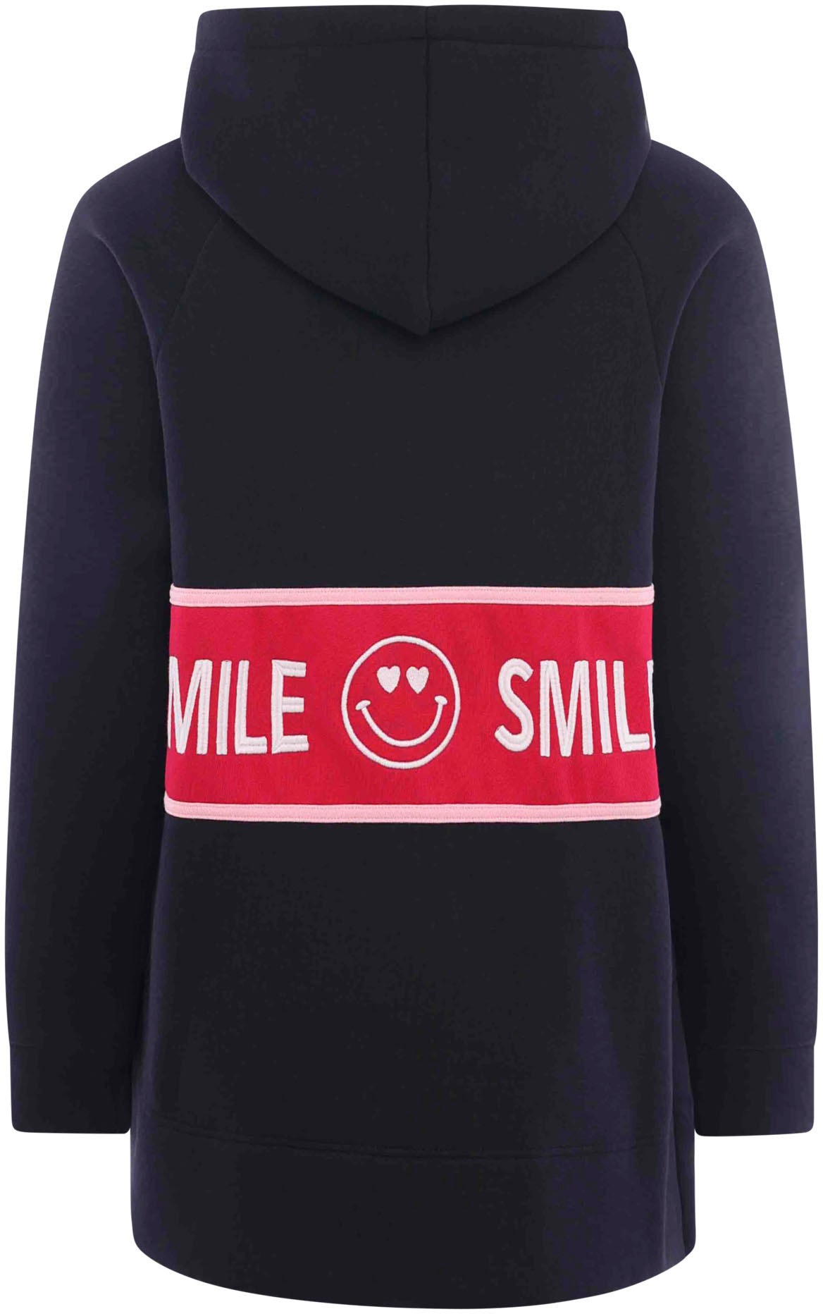 Zwillingsherz Sweatshirt, mit Kapuze, "Smile"-Print und Neonbändern günstig online kaufen