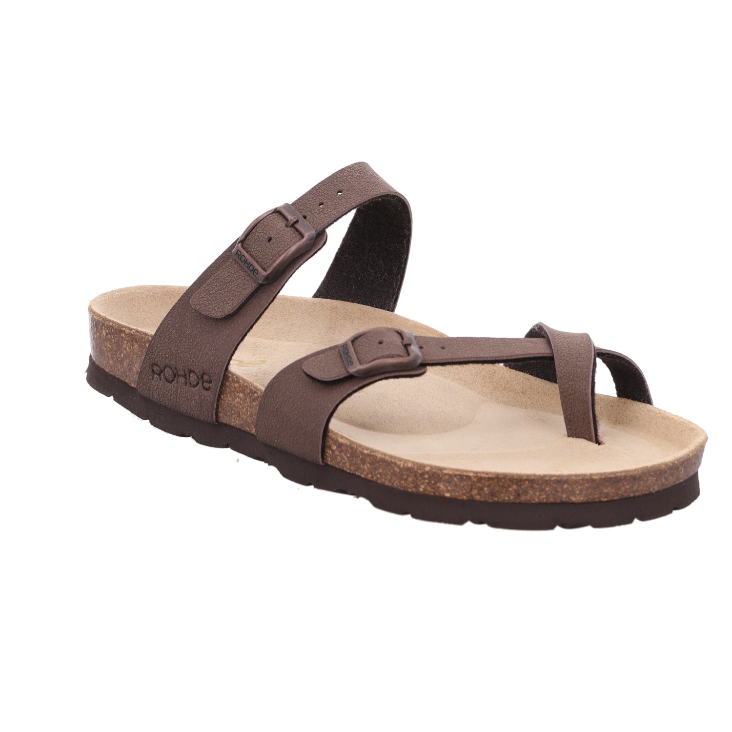 Rohde Zehentrenner "SUNNYS N14" Pantolette, Sommerschuh, Urlaubsschuh mit vorgeformten Fußbett