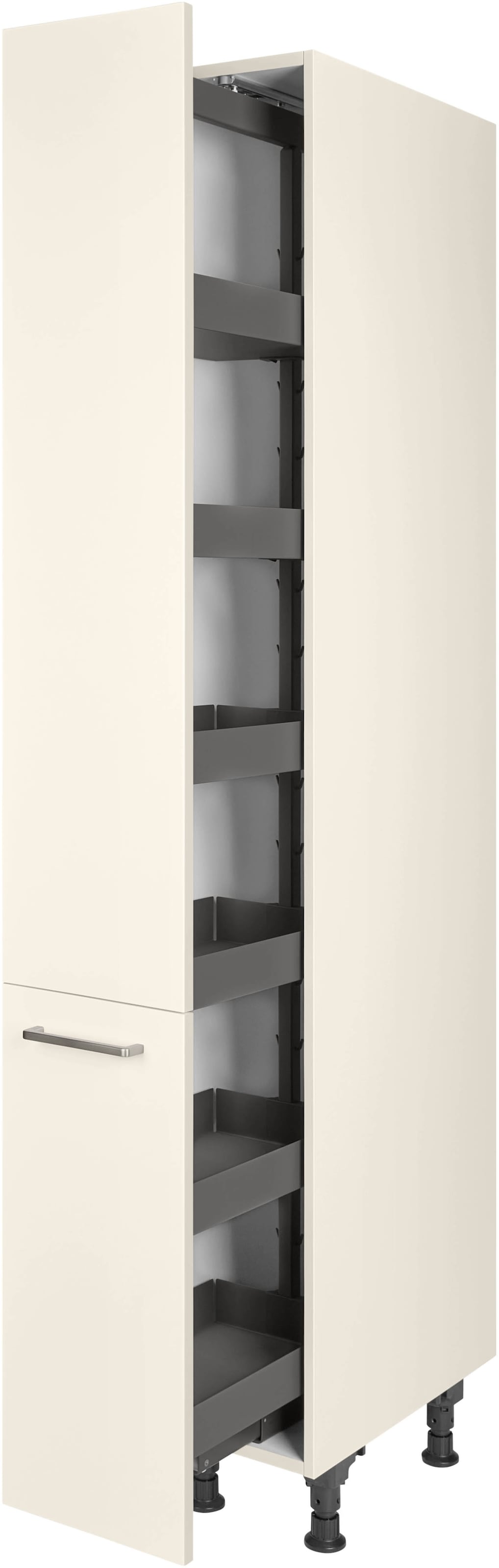 nobilia® Apothekerschrank »"Touch", mit 5 Einhängekörben, Breite 30 cm, Höhe 216,6 cm,«, vormontiert, Ein- und Auszugsdämpfung SoftStoppPro