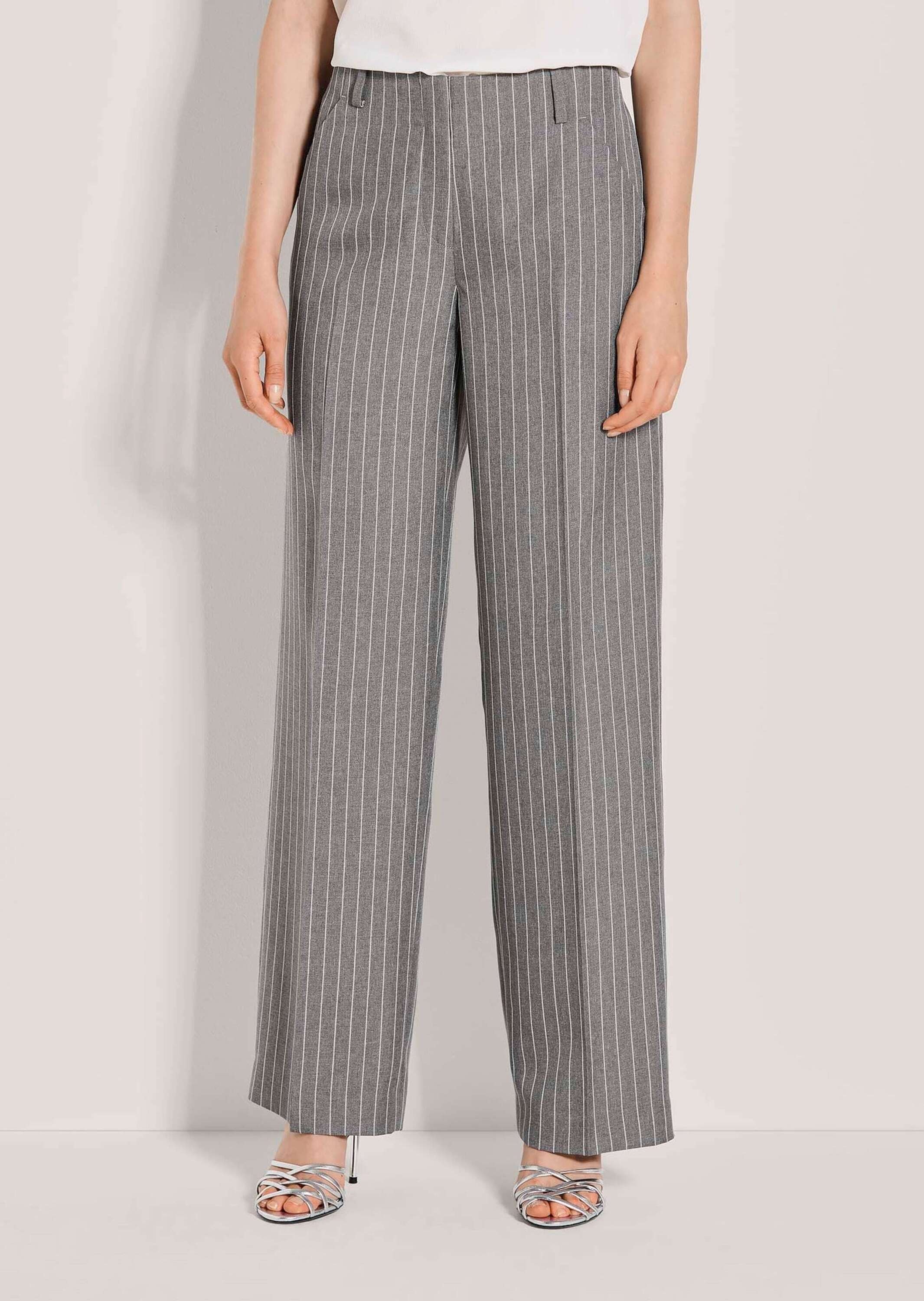 MADELEINE Stoffhose »Jerseyhose Bügelfaltenhose mit Nadelstreifen«