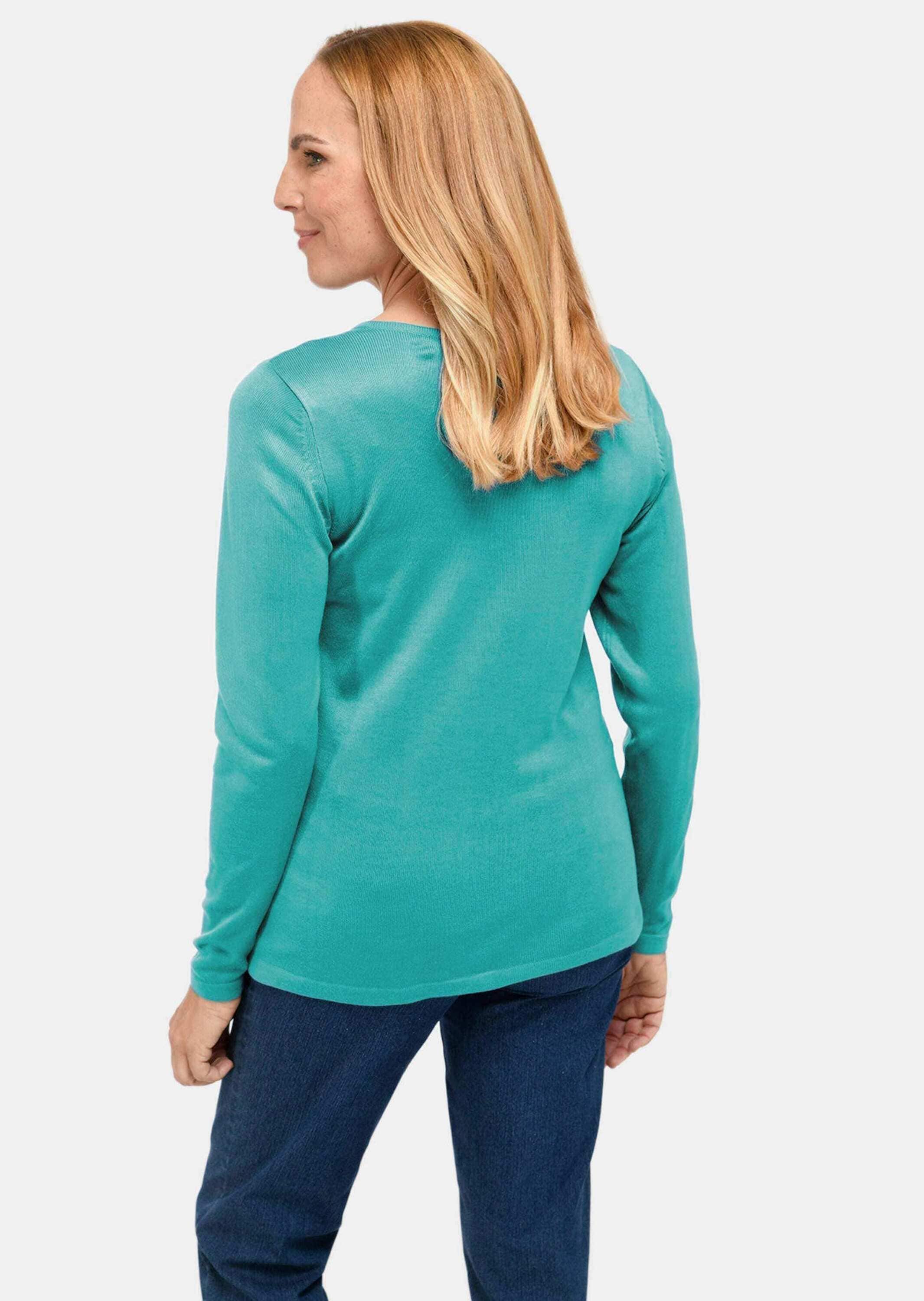 GOLDNER Strickpullover »V-Pullover Unkomplizierter Pullover mit V-Ausschnitt«