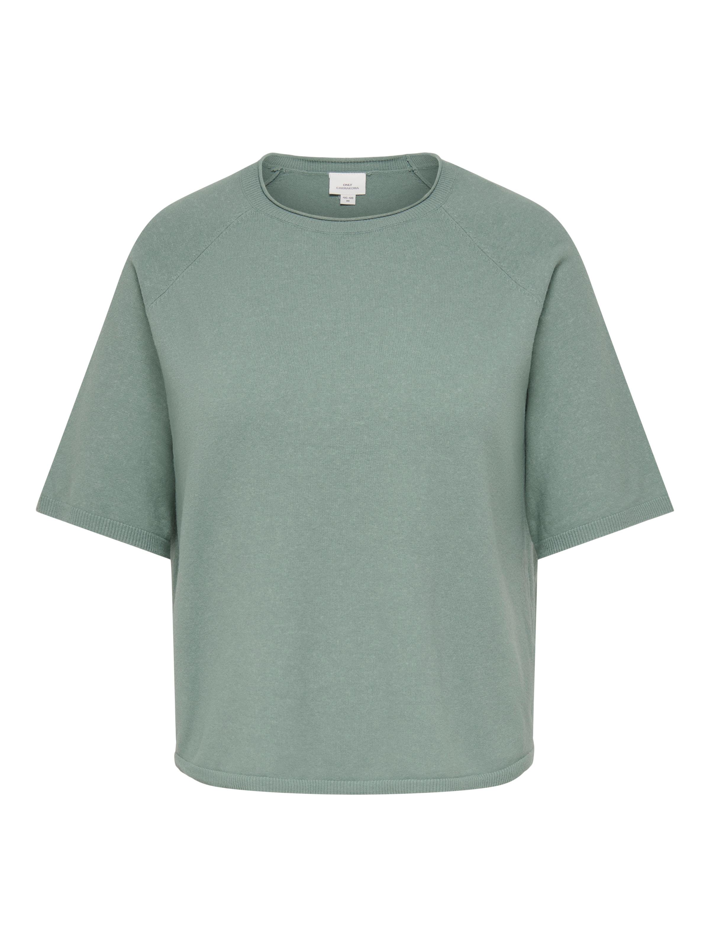 ONLY CARMAKOMA Rundhalspullover "CARLOYAL LIFE 2/4 O-NECK PULLOV KNT NOOS" günstig online kaufen