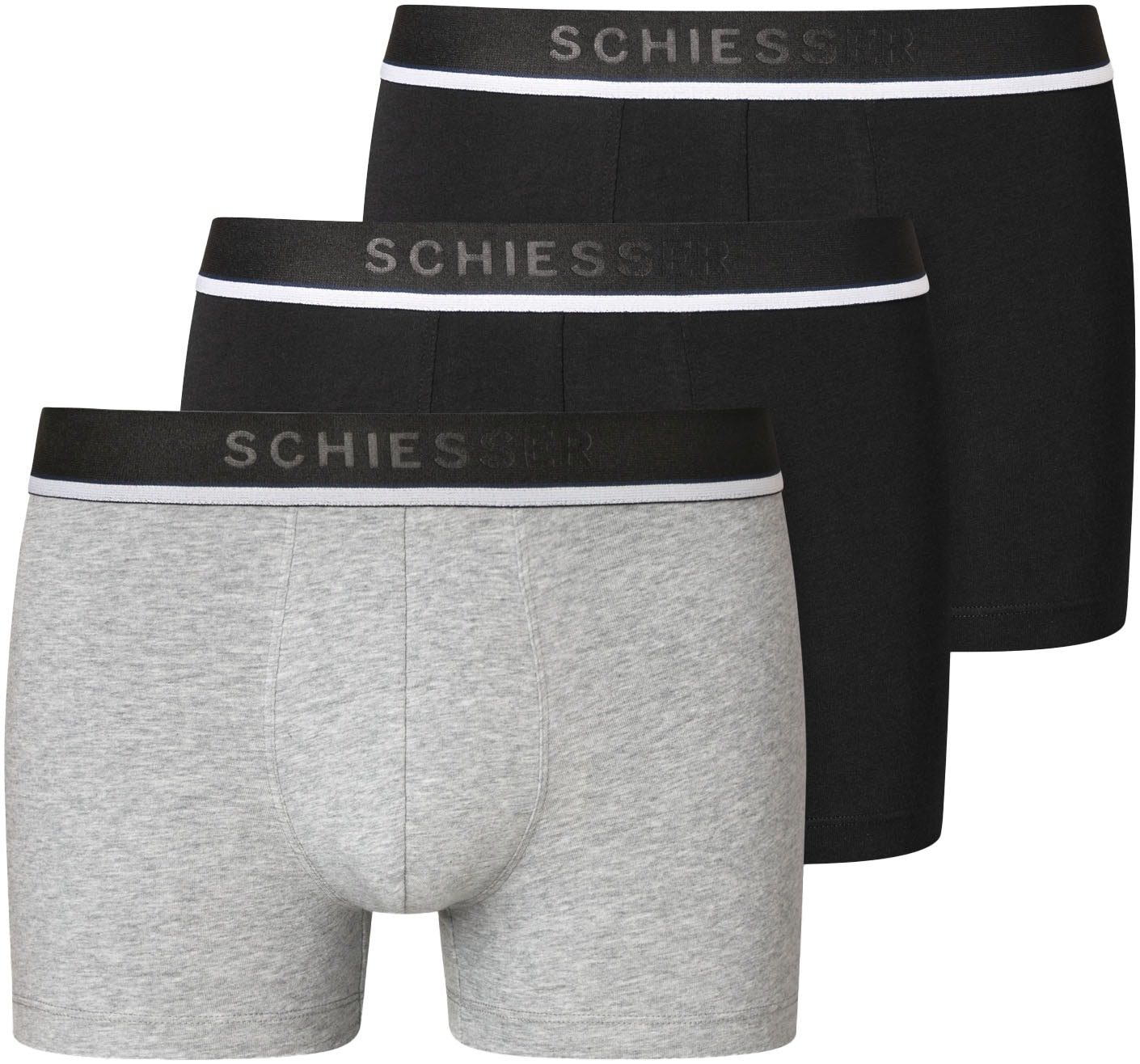 Schiesser Boxer ""95/5"", (3er-Pack), mit sportlichem Logo-Webgummibund