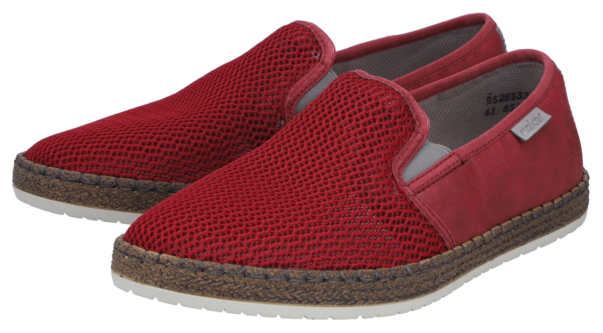 Rieker Espadrille Sommerschuh, Slipper, Freizeitschuh im Materialmix günstig online kaufen