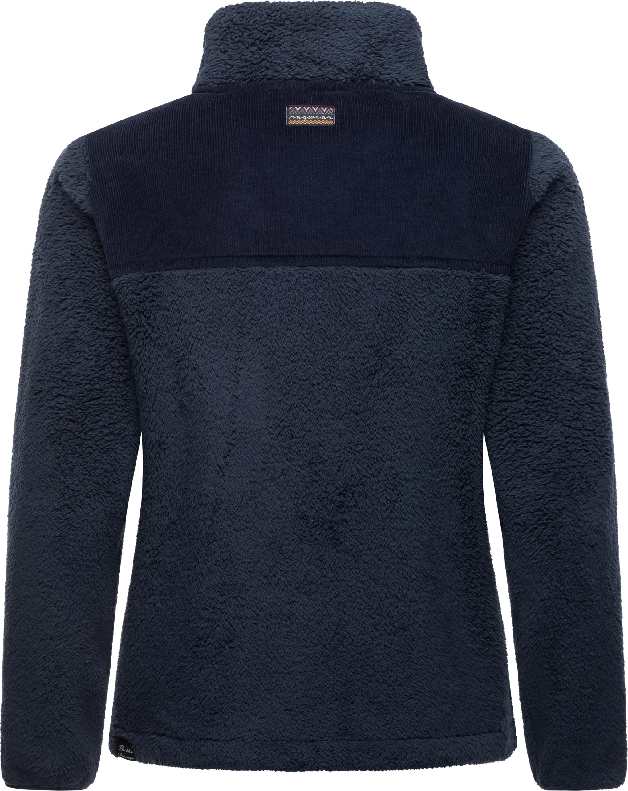 Thumbnail - Ragwear Plüschjacke "Appopis Block", ohne Kapuze, Flauschige Übergangsjacke aus Teddyfleece