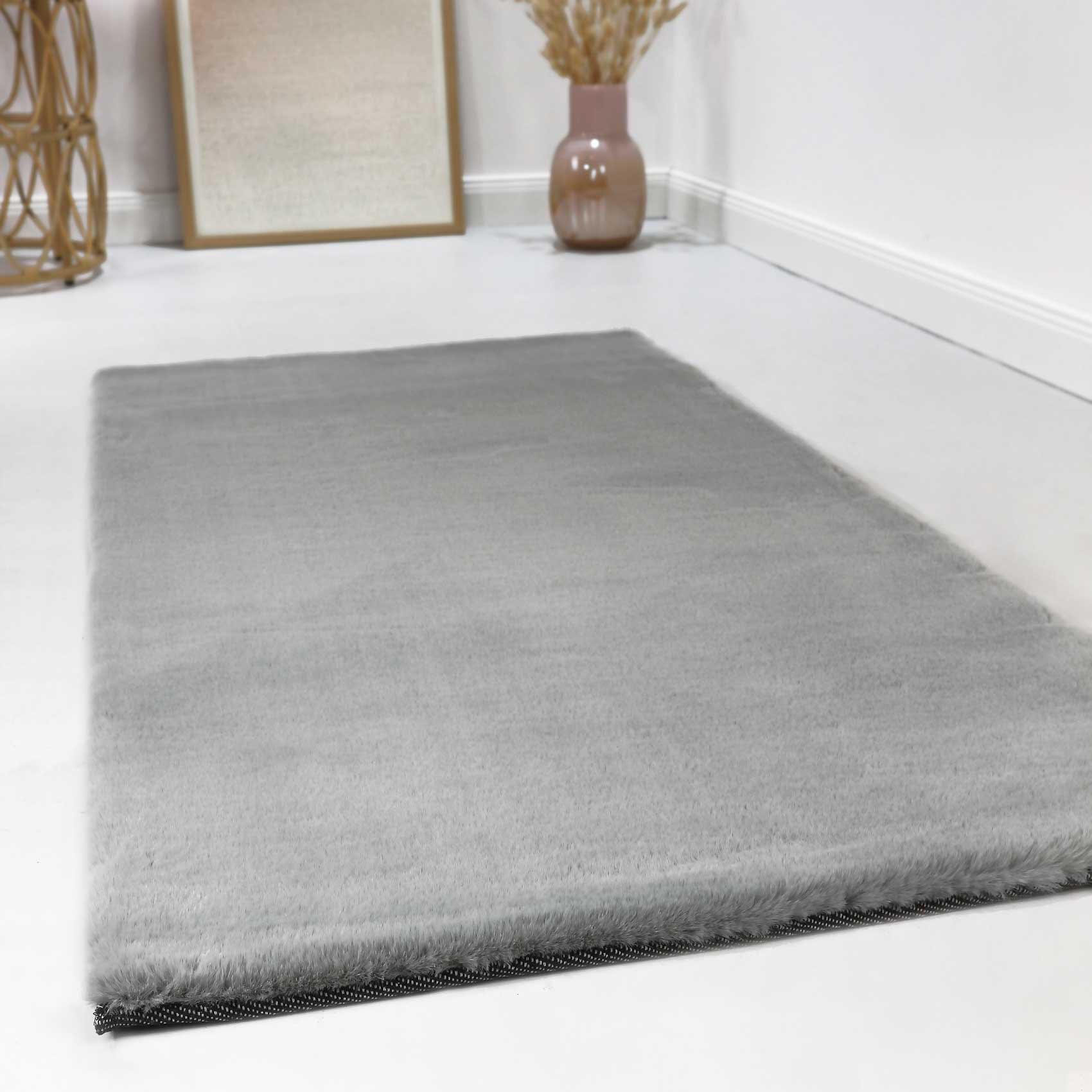 Hochflor-Teppich »Alice Kunstfell«, rechteckig, Kaninchenfell-Haptik, besonders weich...