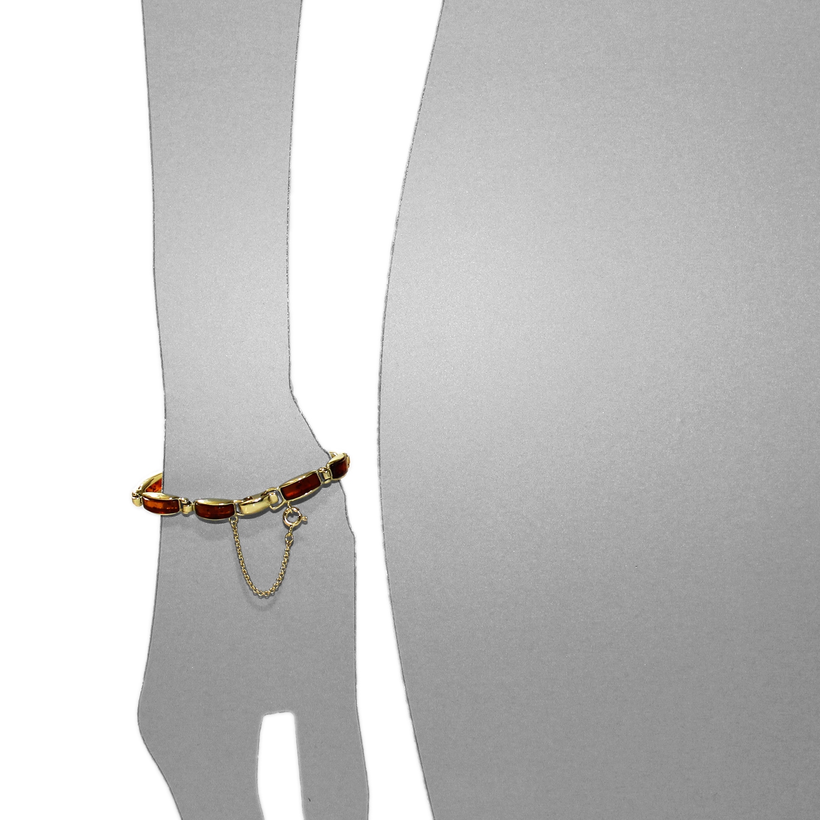 OSTSEE-SCHMUCK Armband »- Feikje - Gold 333/000 - Bernstein«
