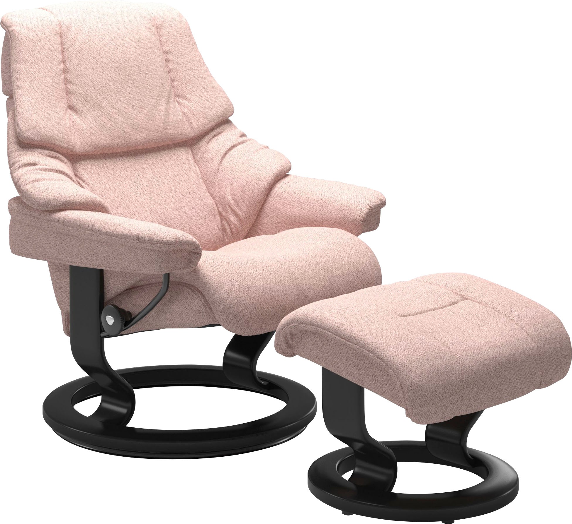 Stressless® Relaxsessel-Set »Reno«, mit Hocker, mit Classic Base, Größe S, M & L, Gestell Schwarz