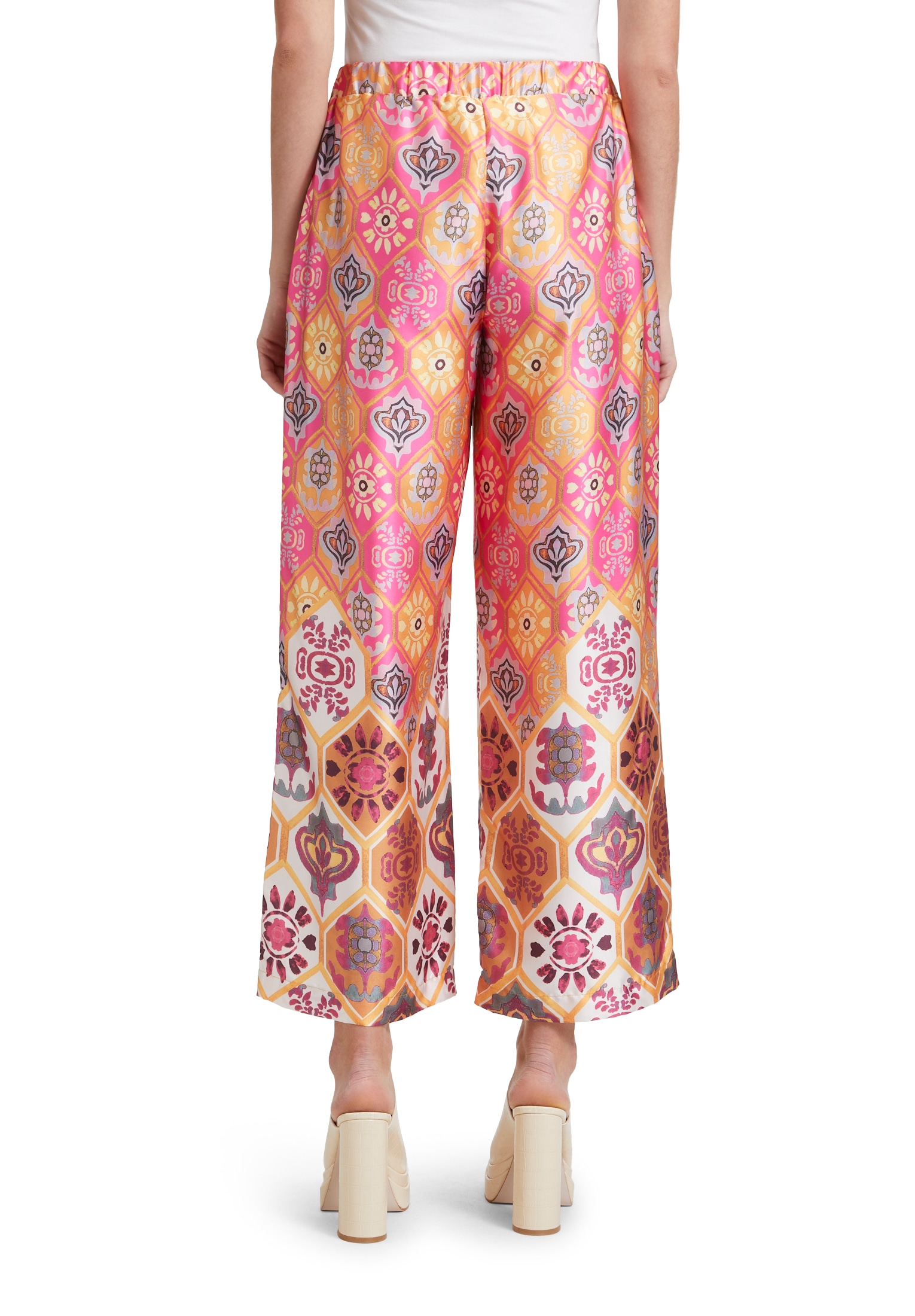 Cartoon Palazzohose »Cartoon Palazzo-Hose mit weitem Bein«, Material