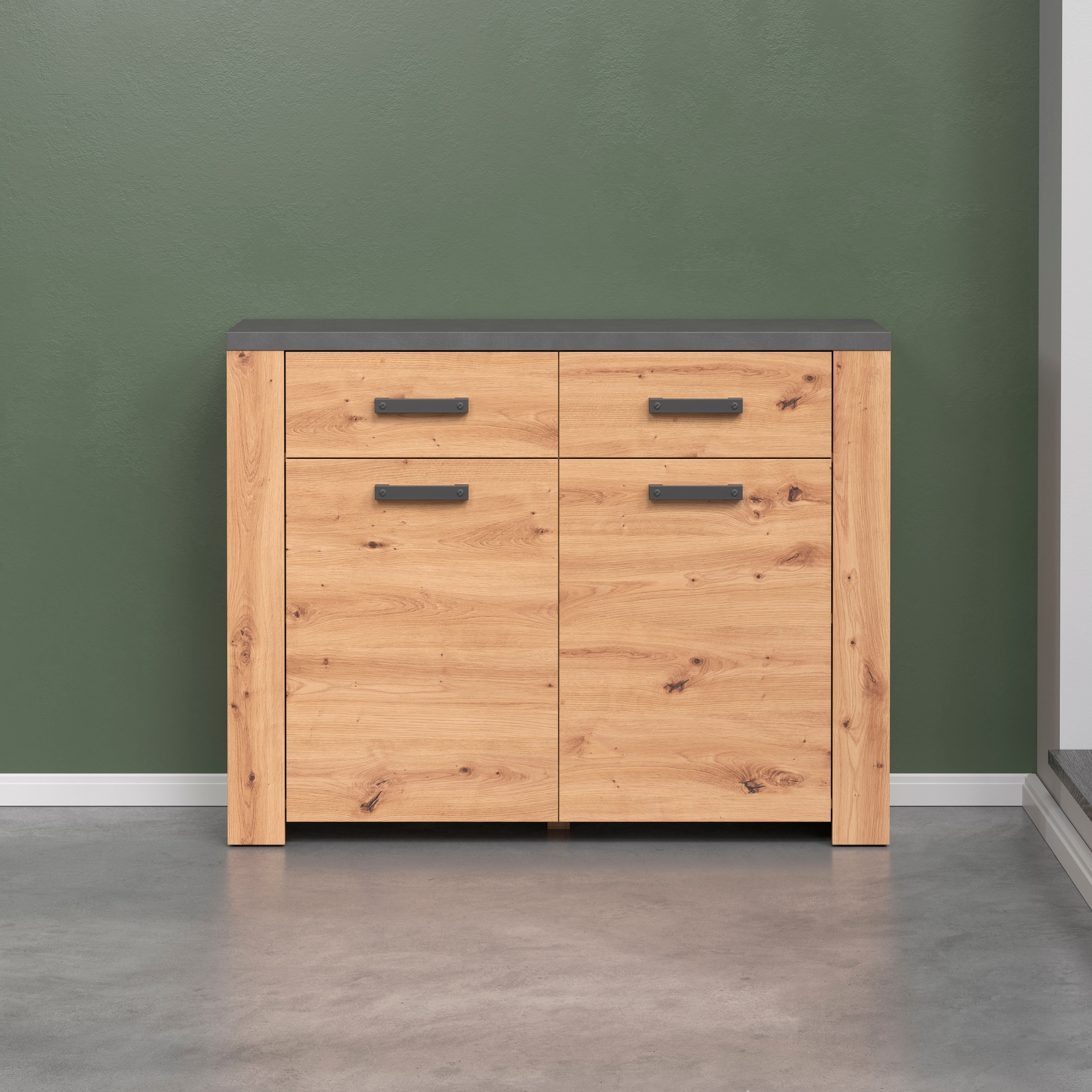Home affaire Kommode "Ambres", (1 St.), Kommode mit 2 Türen & 2 Schubladen günstig online kaufen
