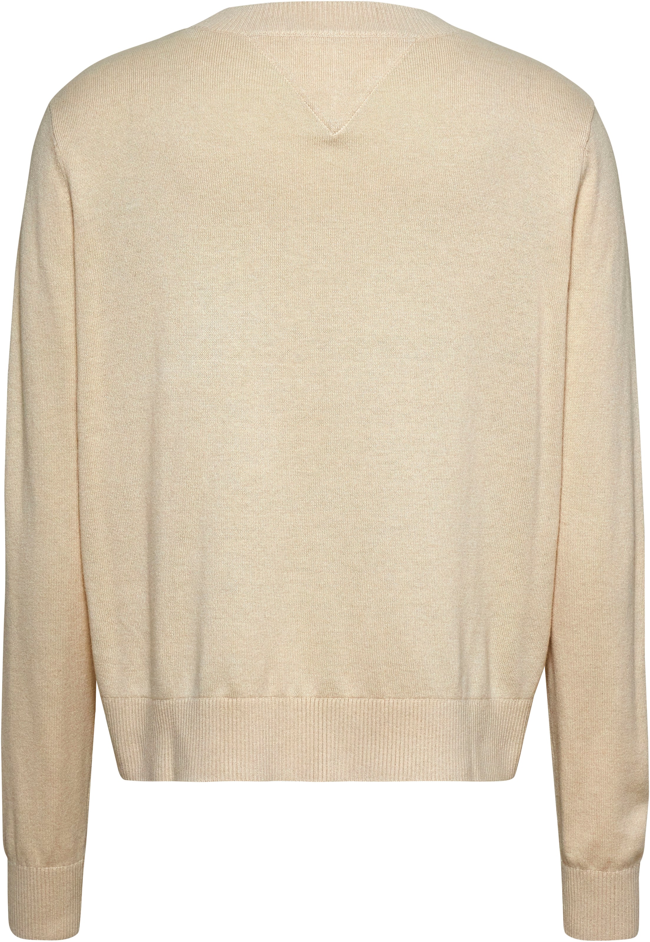 Tommy Jeans V-Ausschnitt-Pullover »TJW ESSENTIAL VNECK SWEATER EXT« mit Logostickerei