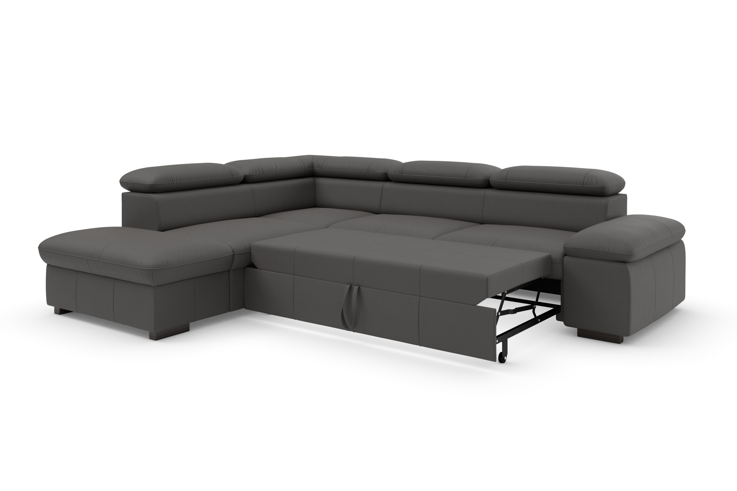 Home affaire Ecksofa »Alberto L-Form«, mit Kopfteilverstellung, wahlweise mit Bettfunktion