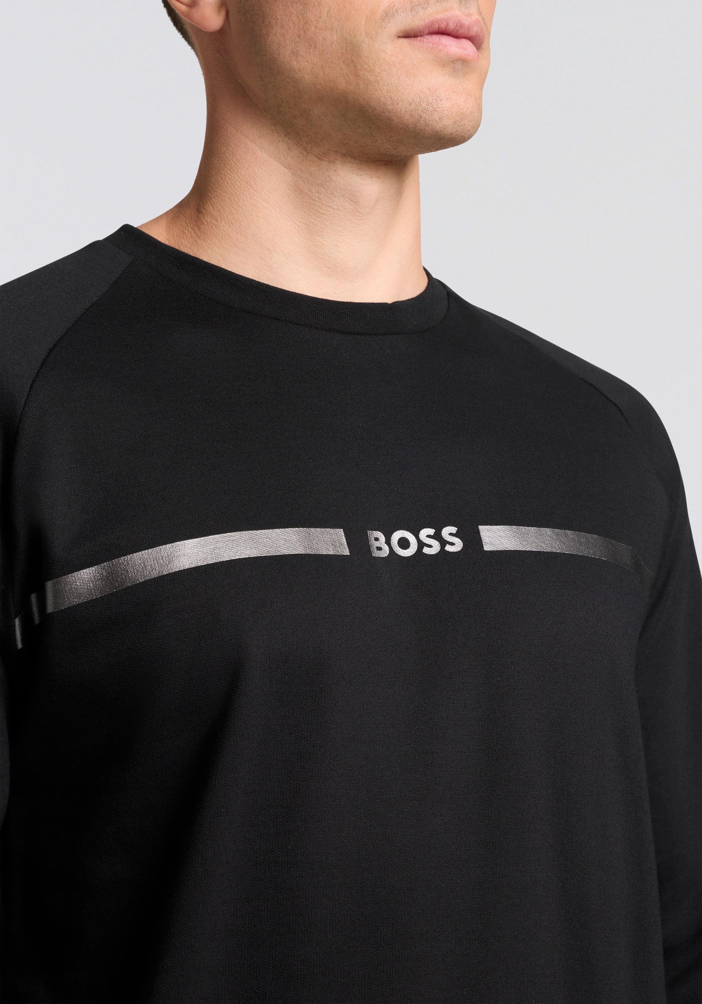 Thumbnail - BOSS Sweatshirt "Authentic", Rundhalsausschnitt, regular fit, Logodruck