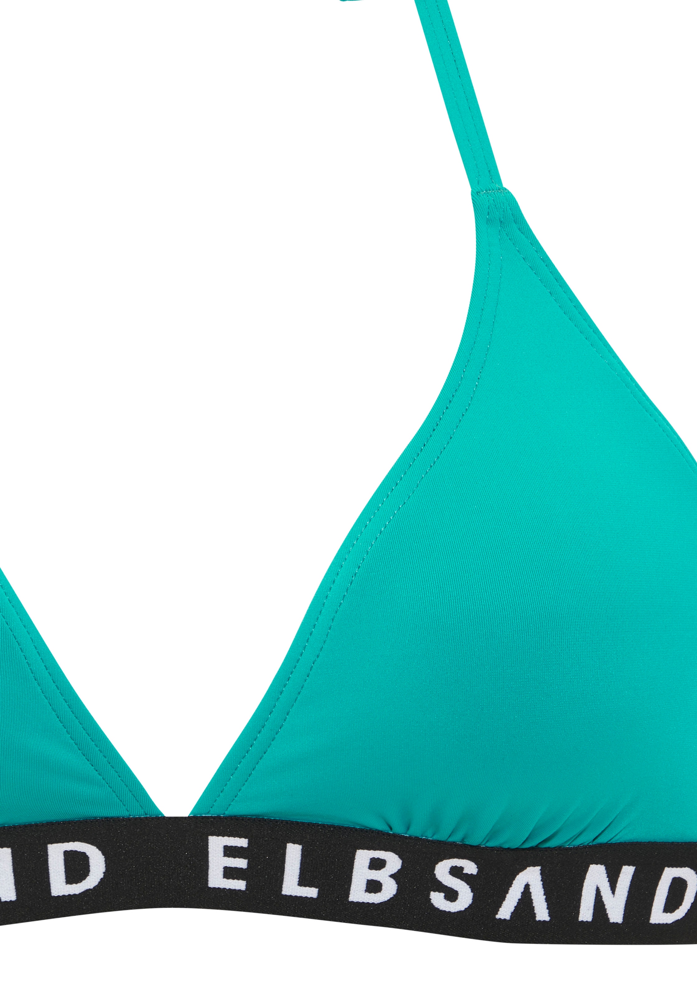 Elbsand Triangel-Bikini, mit Markenschriftzügen in Kontrastfarbe