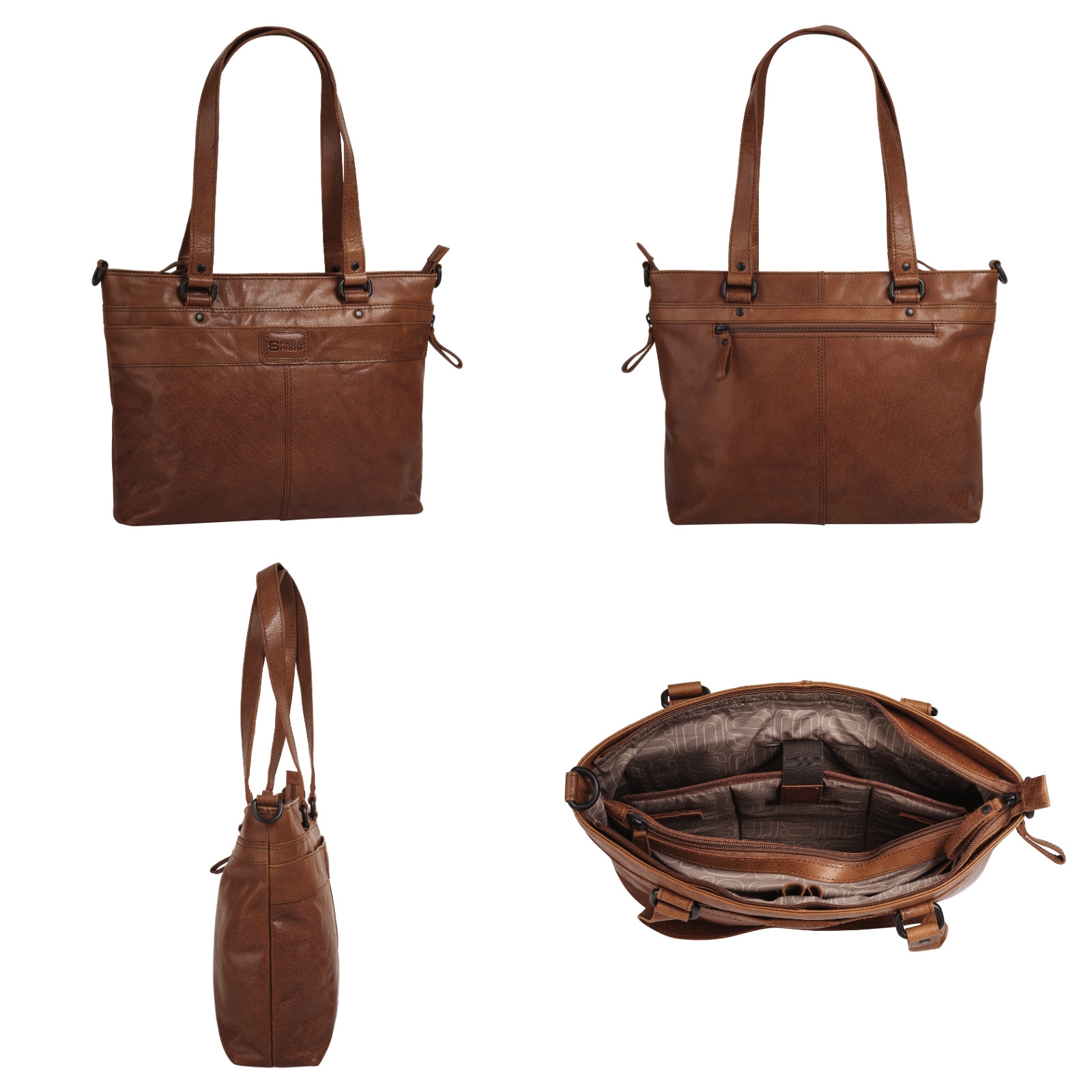 Spikes & Sparrow Shopper, echt Leder