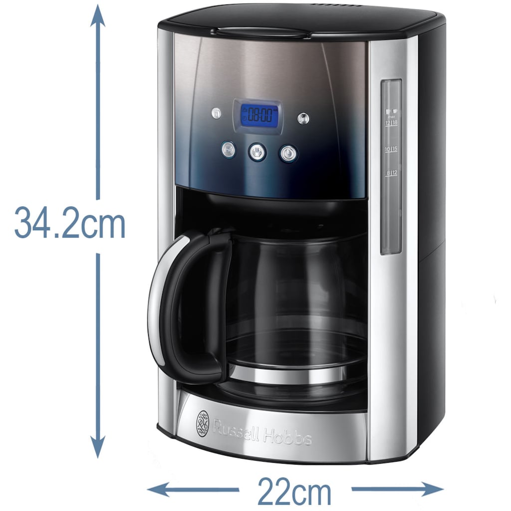 RUSSELL HOBBS Filterkaffeemaschine »Geo Steel 25270-56«, 1,5 l Kaffeekanne, Papierfilter, 1x4