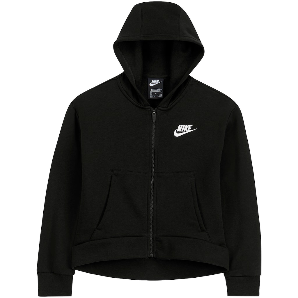 Nike Sportswear Kapuzensweatjacke »Club Fleece Big Kids' (Girls') Full-Zip Hoodie«