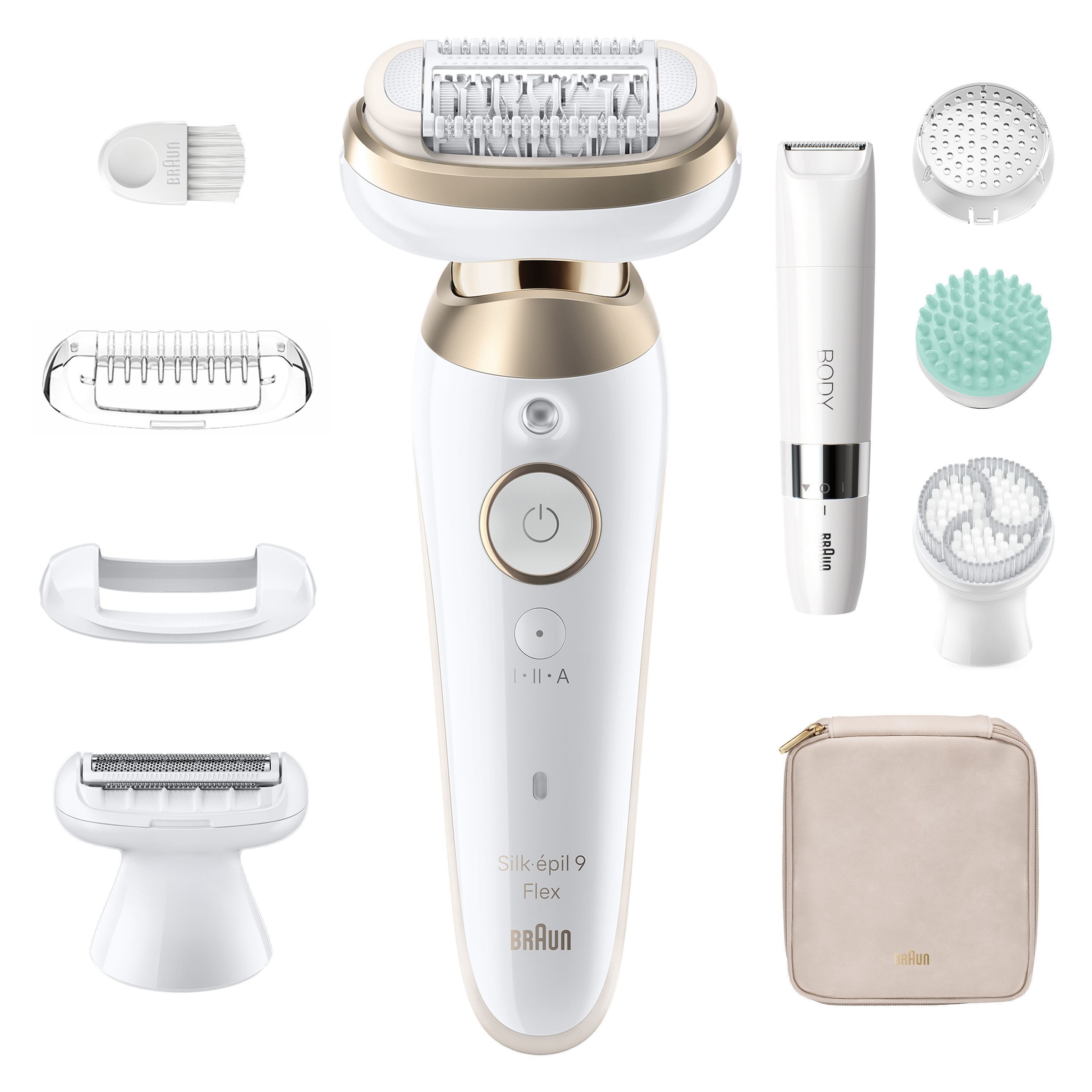 Braun Epilierer »Silk-épil Flex SkinSpa 9 SES9-481 3D (Modell 2026) 9-681 (Modell 2025)« All-In-One Set, FaceSpa-Epilierer & Mini-Rasierer für das Gesicht
