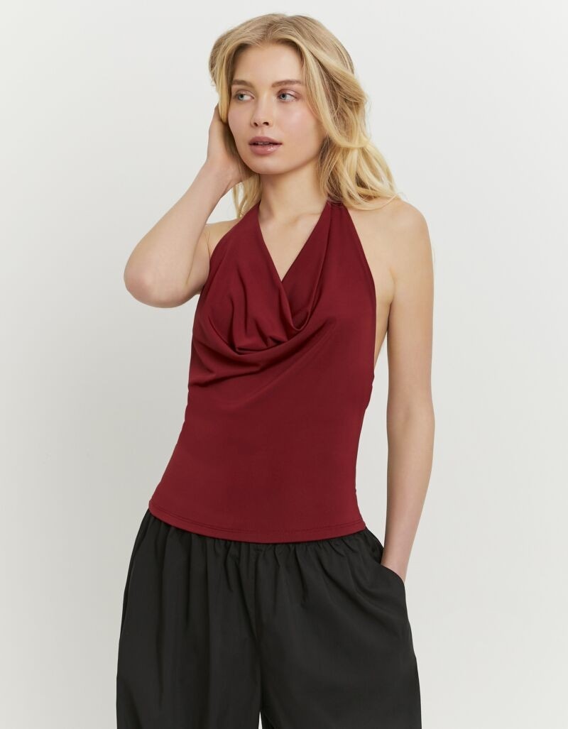 Tally Weijl Neckholdertop "SSLPEBLOCK2" Neckholder-Top, figurbetont und kurz geschnitten