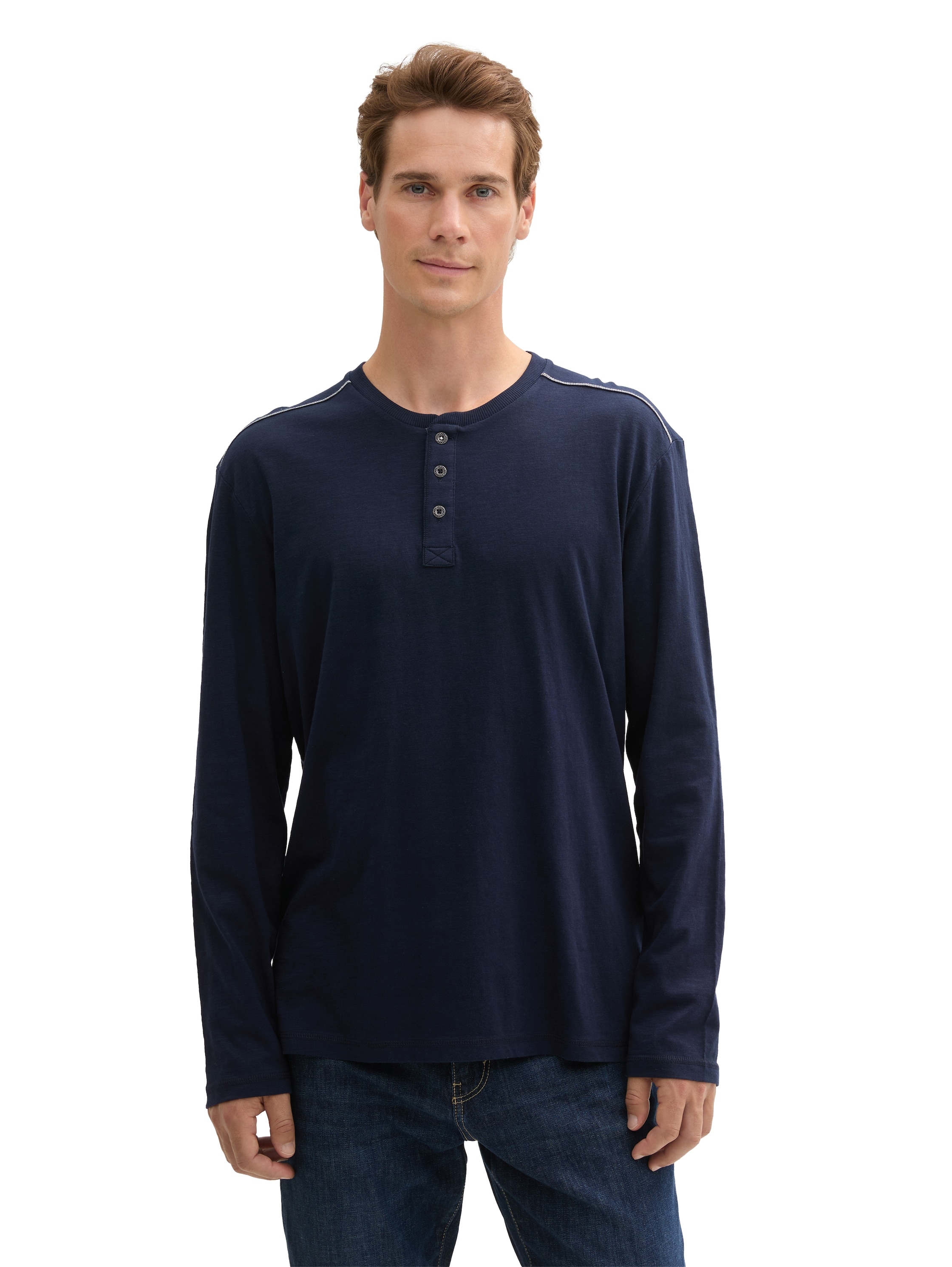 TOM TAILOR Henleyshirt, mit Henley Ausschnitt günstig online kaufen