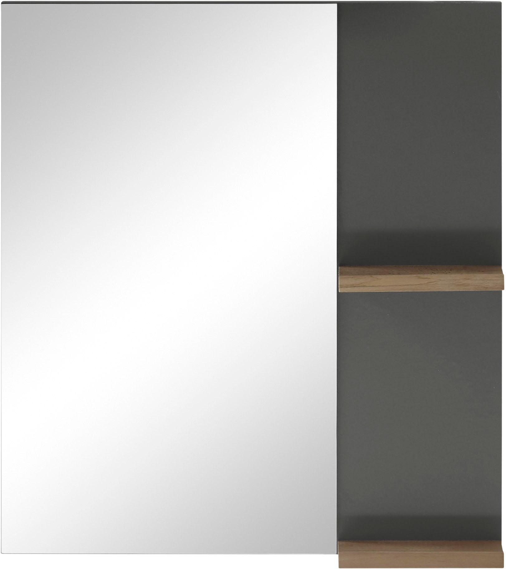 Thumbnail - PLACES OF STYLE Badspiegel "SOLiD, Spiegel im modernen Design, Wandspiegel" in zwei Farben verfügbar, zwei Ablageböden