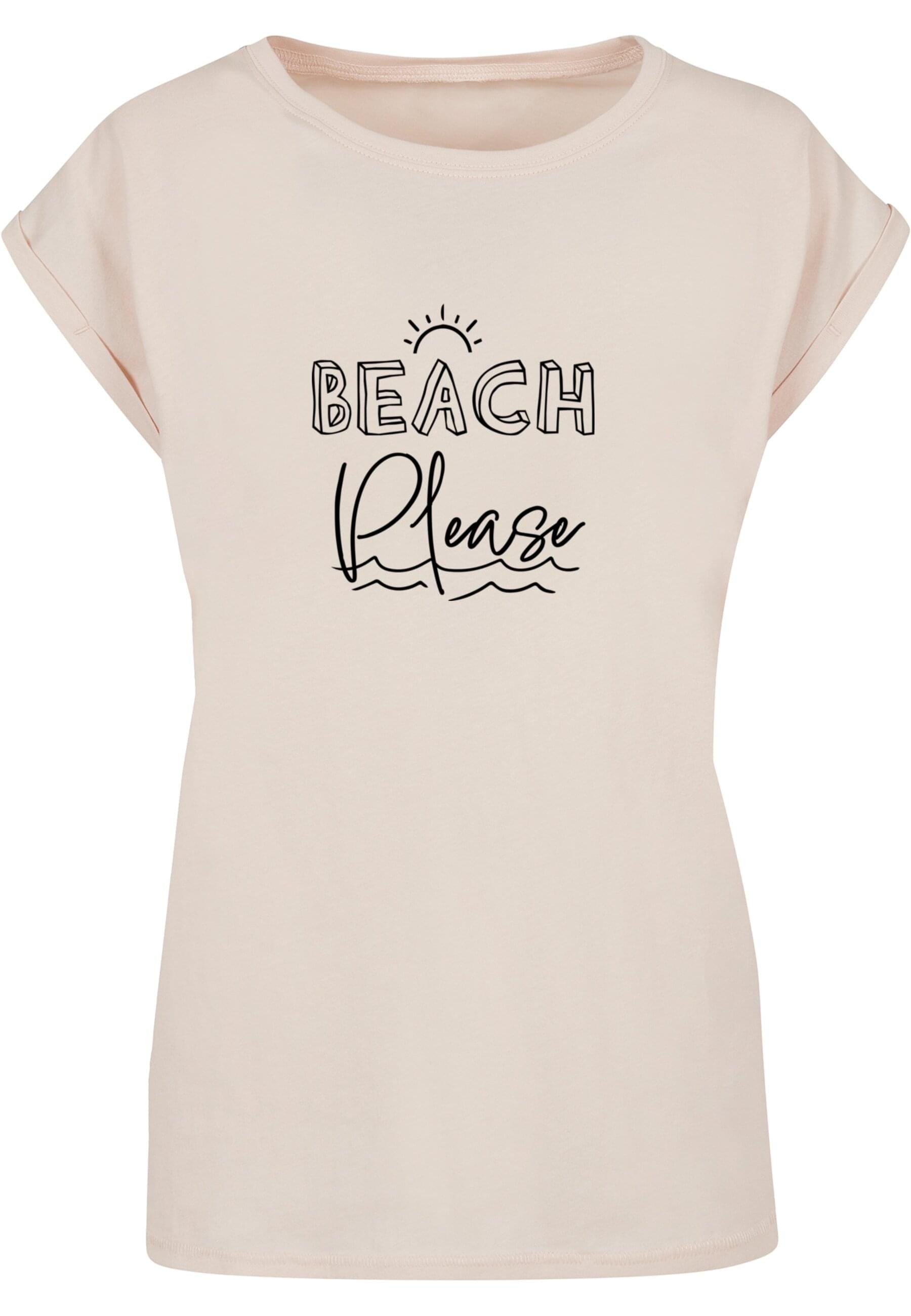 Merchcode T-Shirt "Merchcode Damen Ladies Beach Please Extended Shoulder Te günstig online kaufen