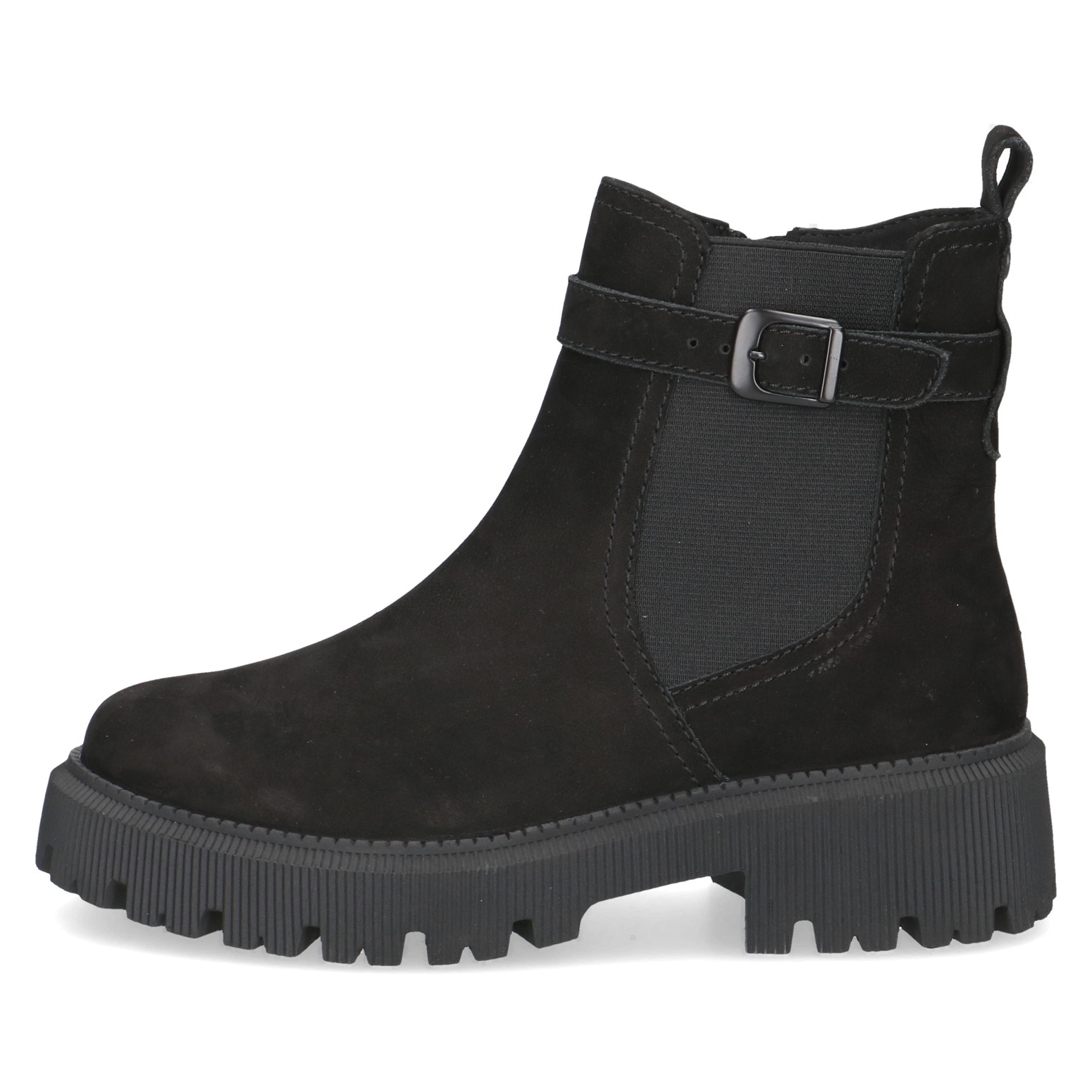 Caprice Chelseaboots, Blockabsatz, Stiefelette mit Zierriemchen