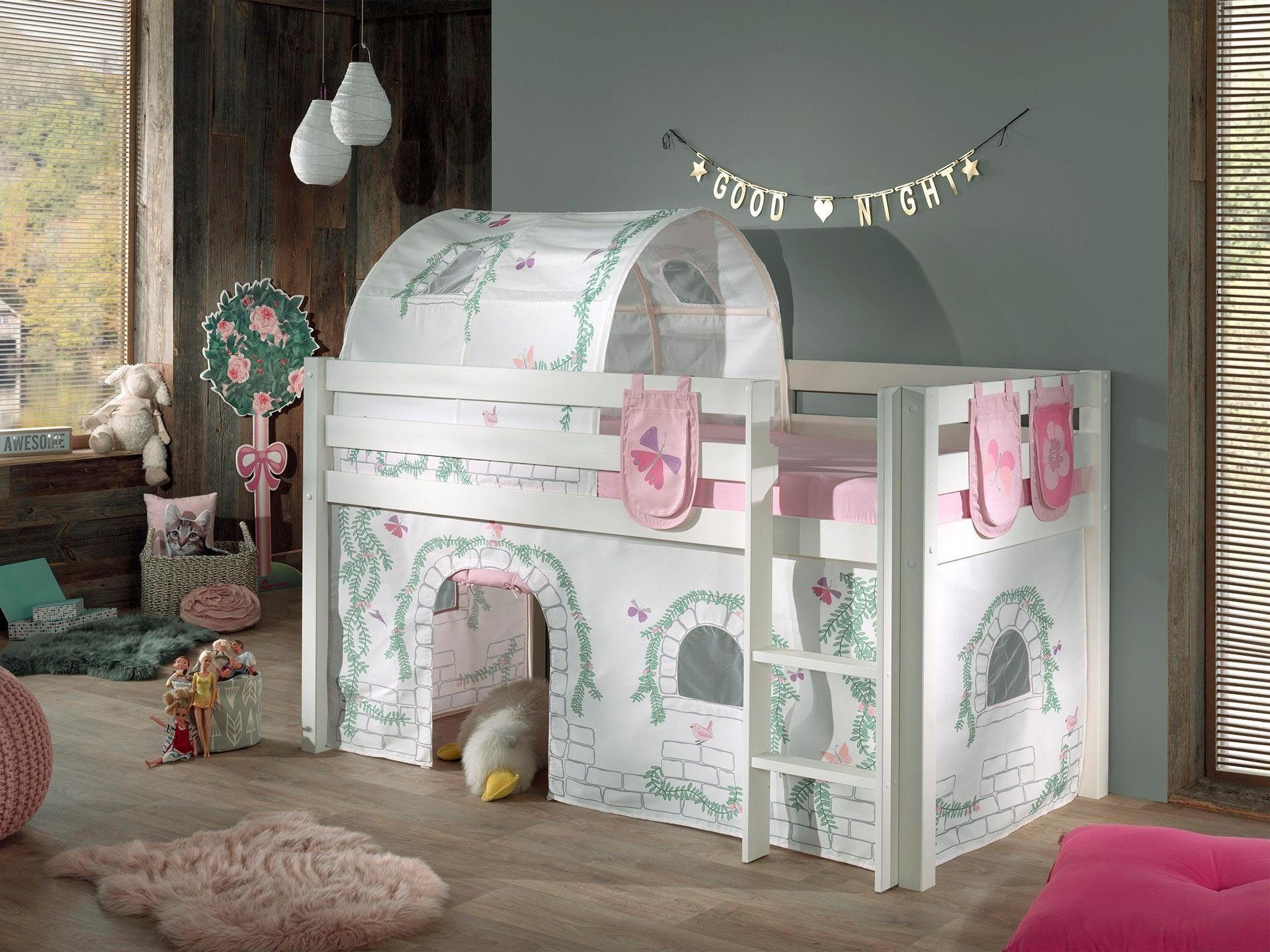 Vipack Hochbett »Pino«, wahlweise mit Rutsche