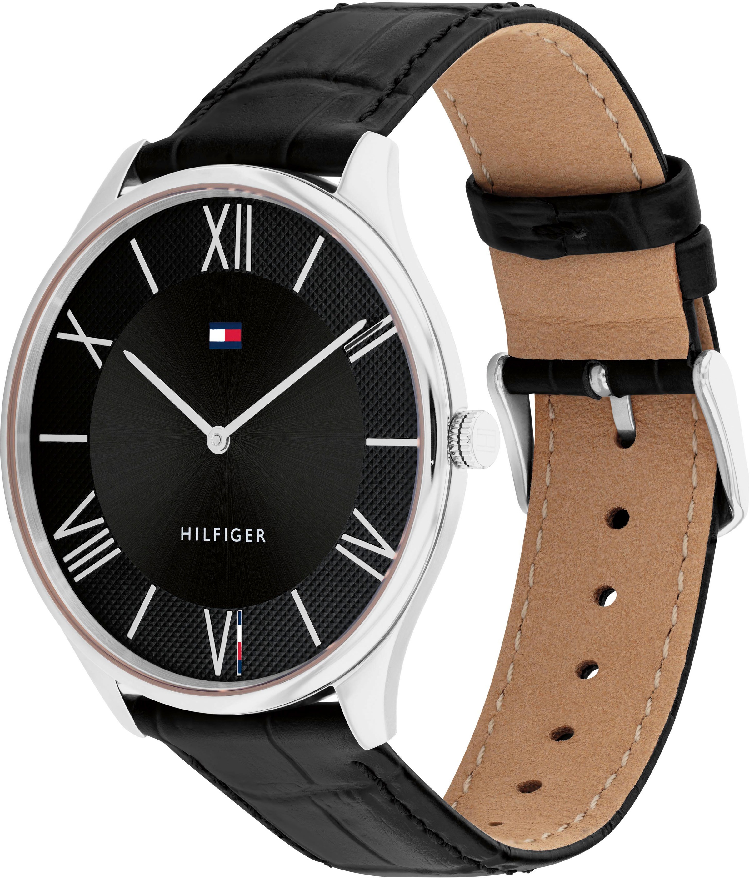 Tommy Hilfiger Quarzuhr »CLASSIC«, Armbanduhr, Herrenuhr, analog, Lederarmband