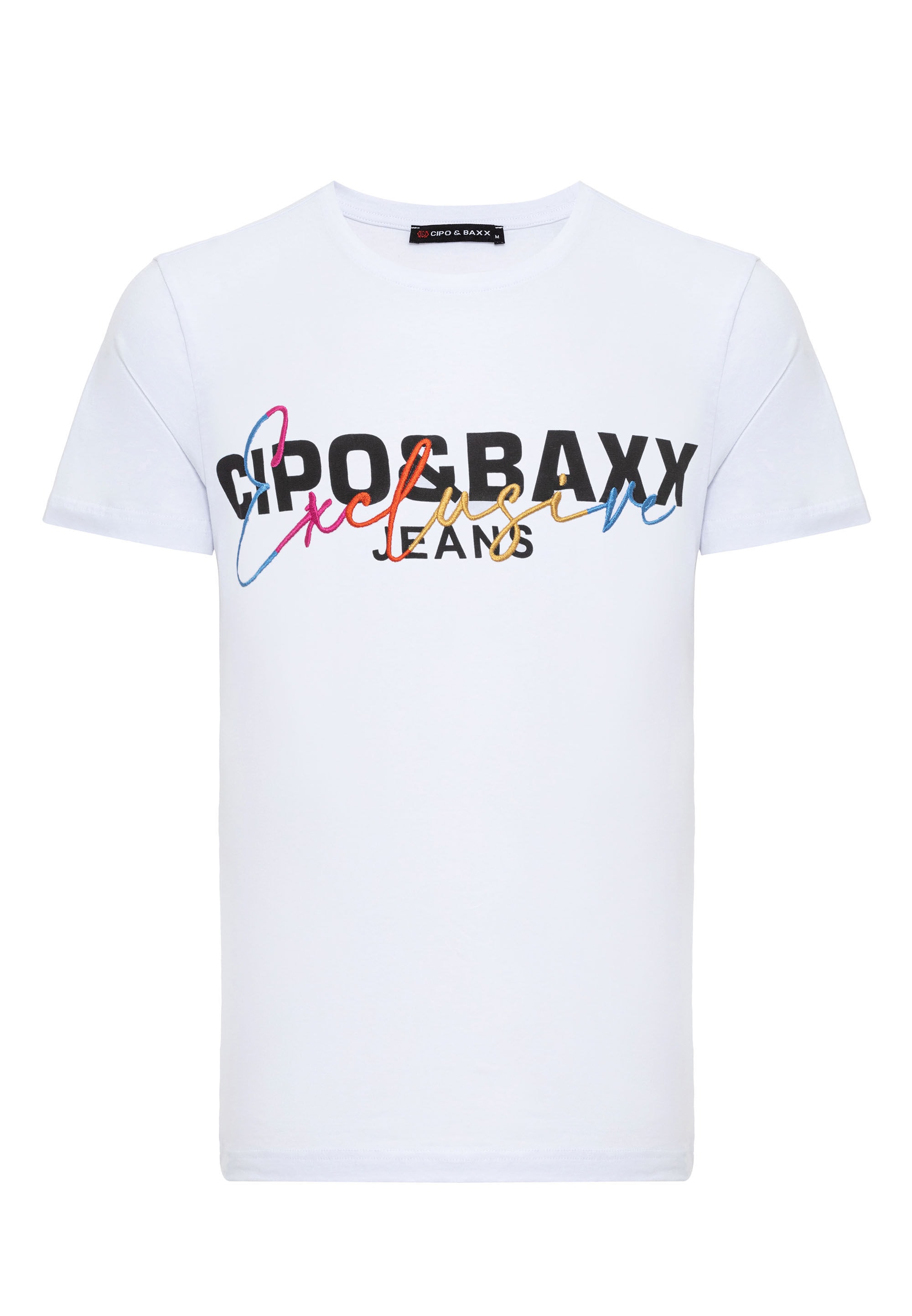 Cipo & Baxx T-Shirt »T-Shirt«, mit Rundhalsausschnitt
