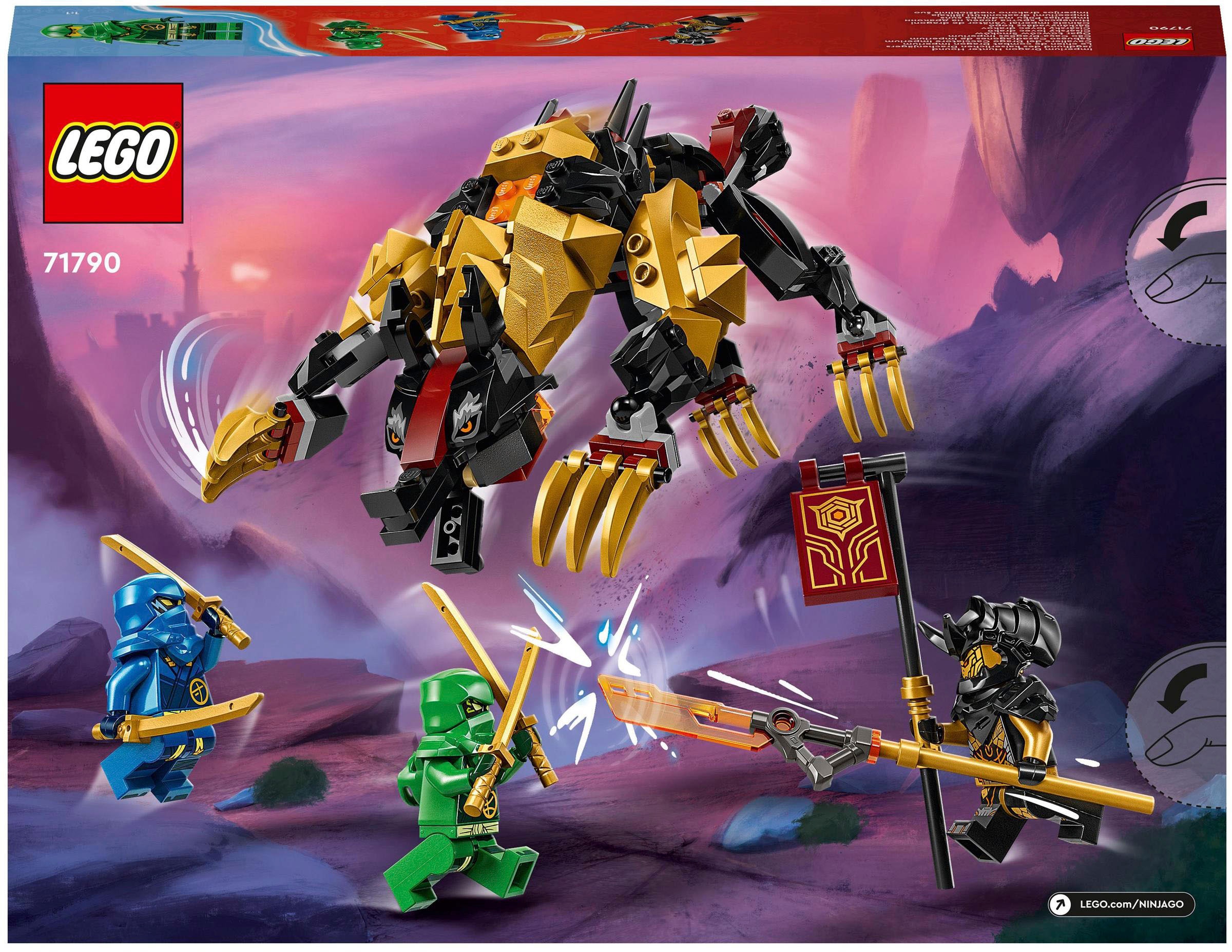 LEGO® Konstruktionsspielsteine »Jagdhund des kaiserlichen Drachenjägers (71790), LEGO® NINJAGO«, (198 St.), Made in Europe