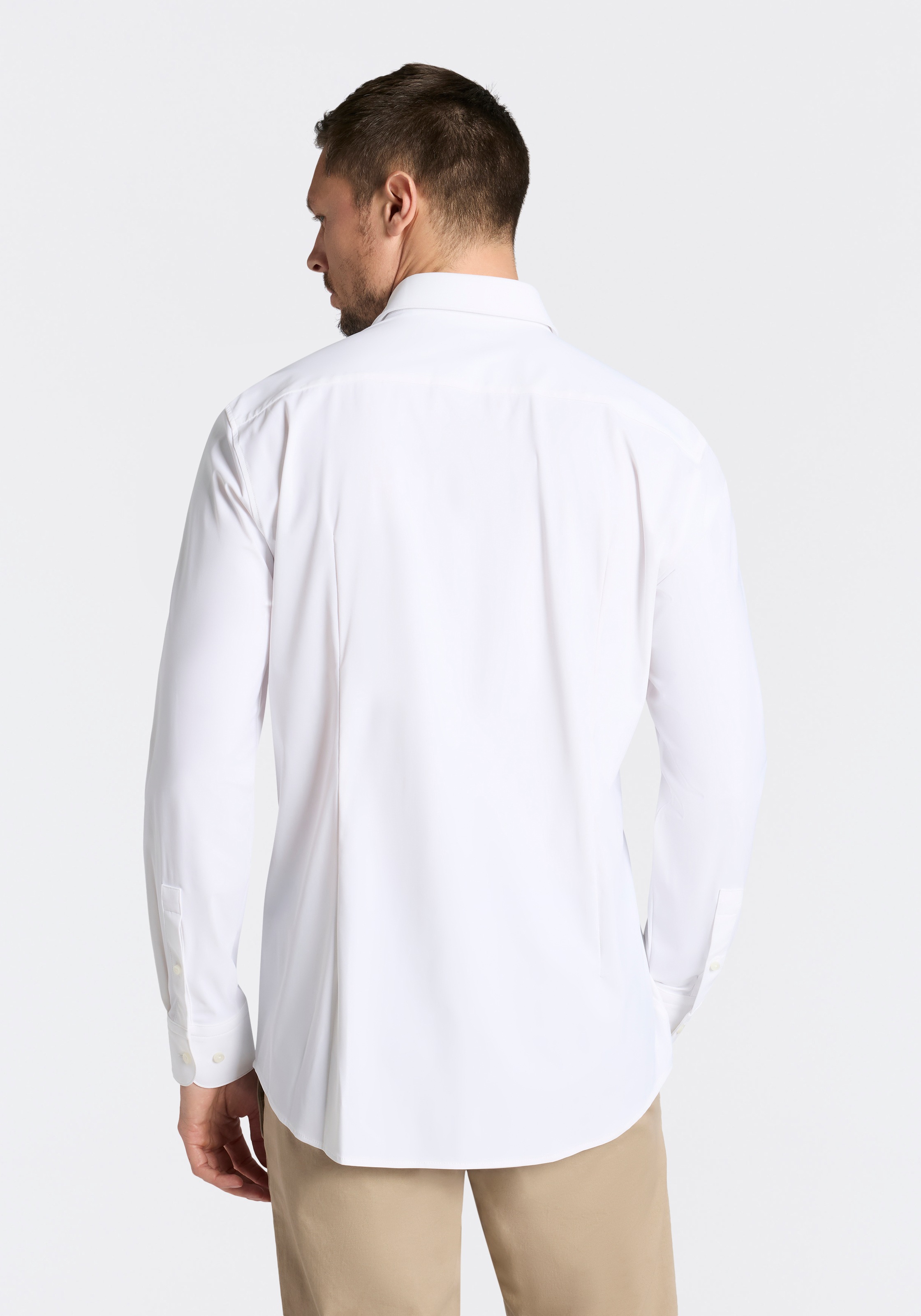 BOSS Langarmhemd "HANK" Kentkragen, Performance-Stretch-Jersey günstig online kaufen